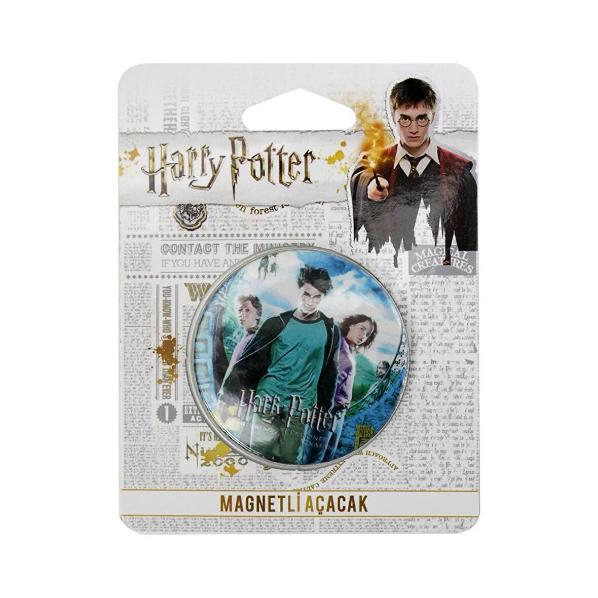 Harry Potter Lisanslı Metal Magnet Kapak Açacak