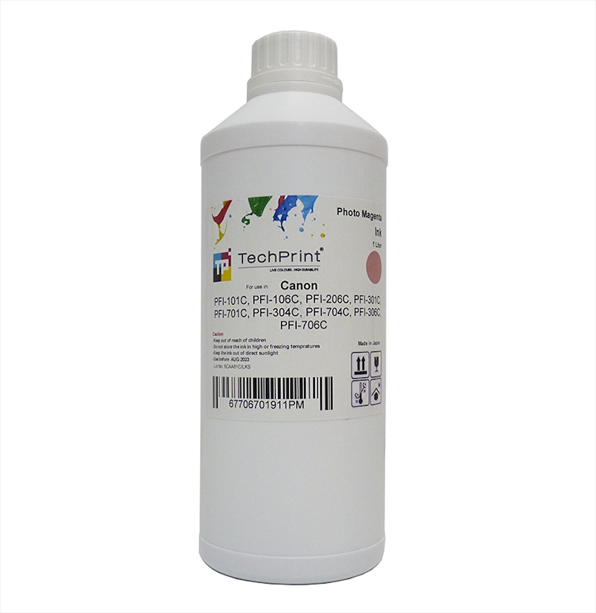 Canon PFI-706, PFI-701 Muadil Photo Magenta Dolum Mürekkebi, (Pigment) 1 Litre
