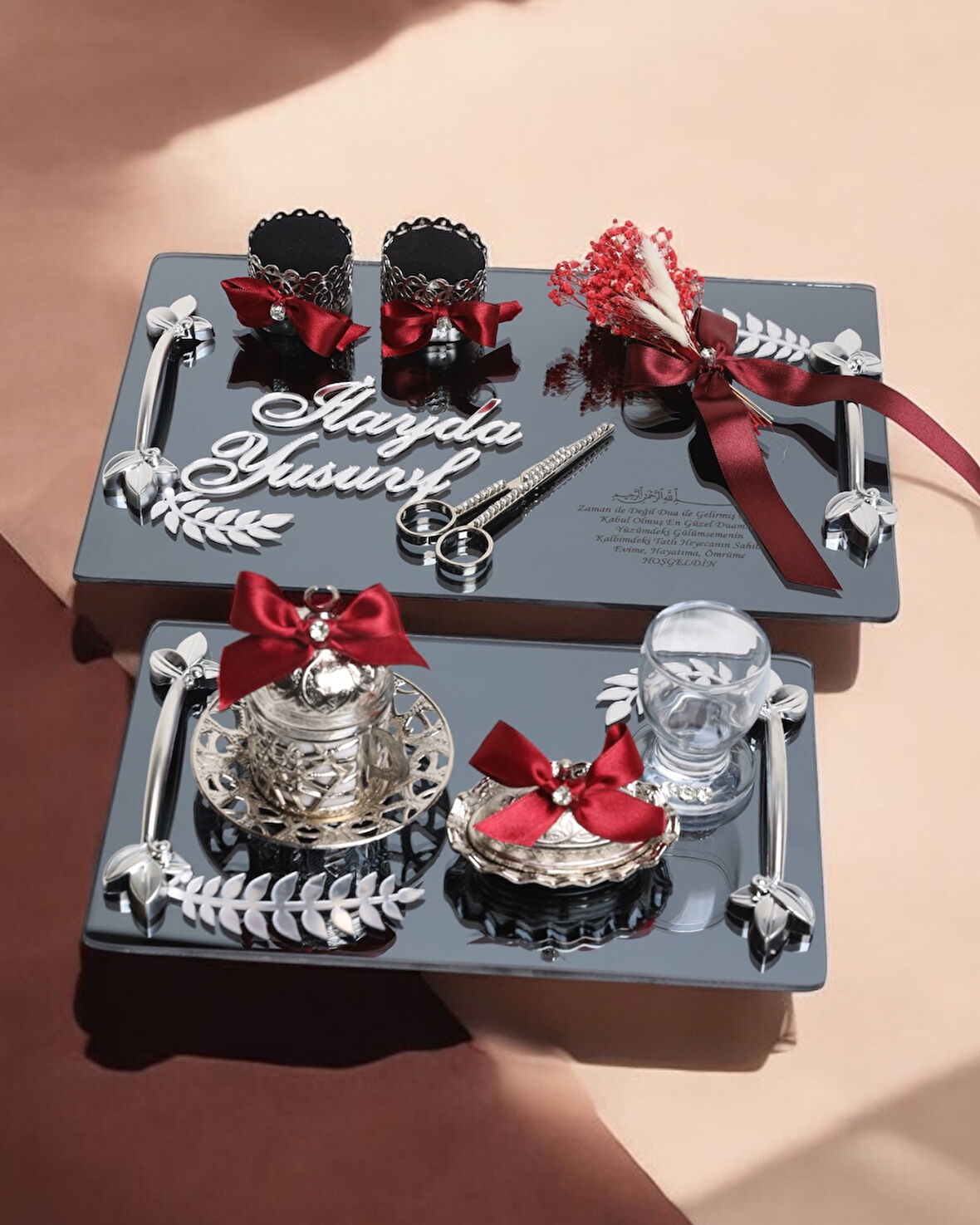 Harmony Gümüş Söz Nişan Tepsisi