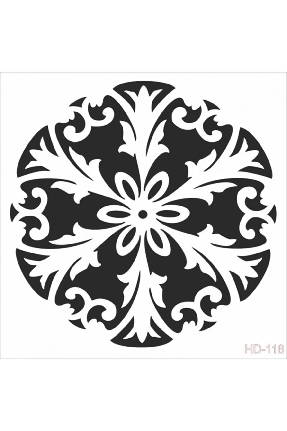Hd118 Home Dekor Stencil 45x45