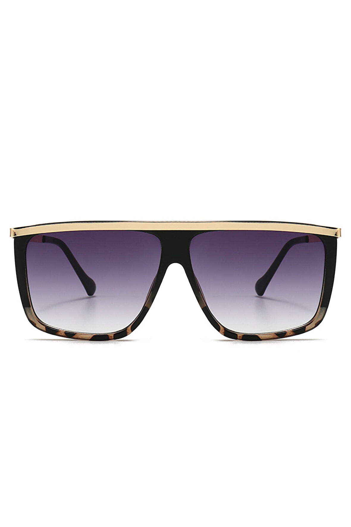 Sanches  80 Ler Tarzı Trend Siyah Kahve Güneş Gözlüğü Kadın Erkek Uv400 Korumalı Siyah Cam Pk004sykh