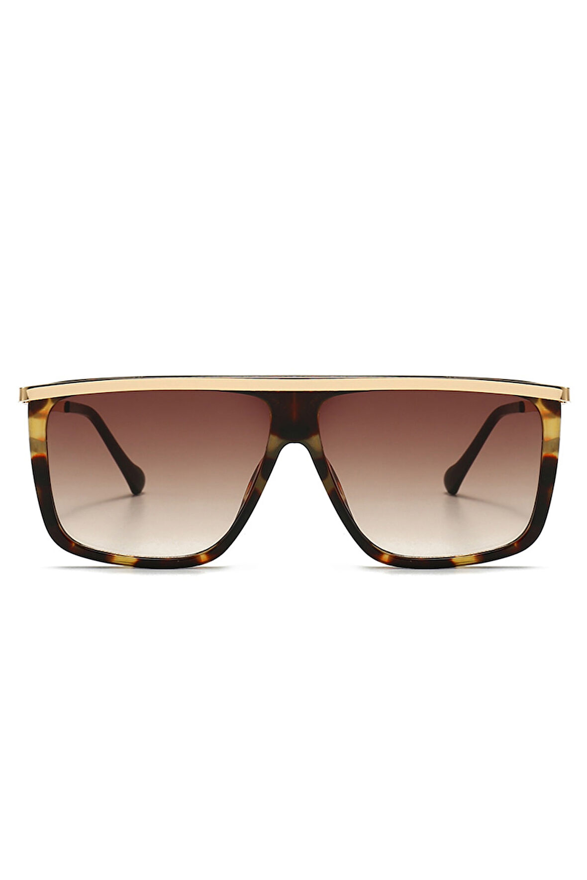 Sanches  80 Ler Tarzı Trend Leopar Kahve Güneş Gözlüğü Kadın Erkek Uv400 Korumalı Kahve Cam Pk004kh