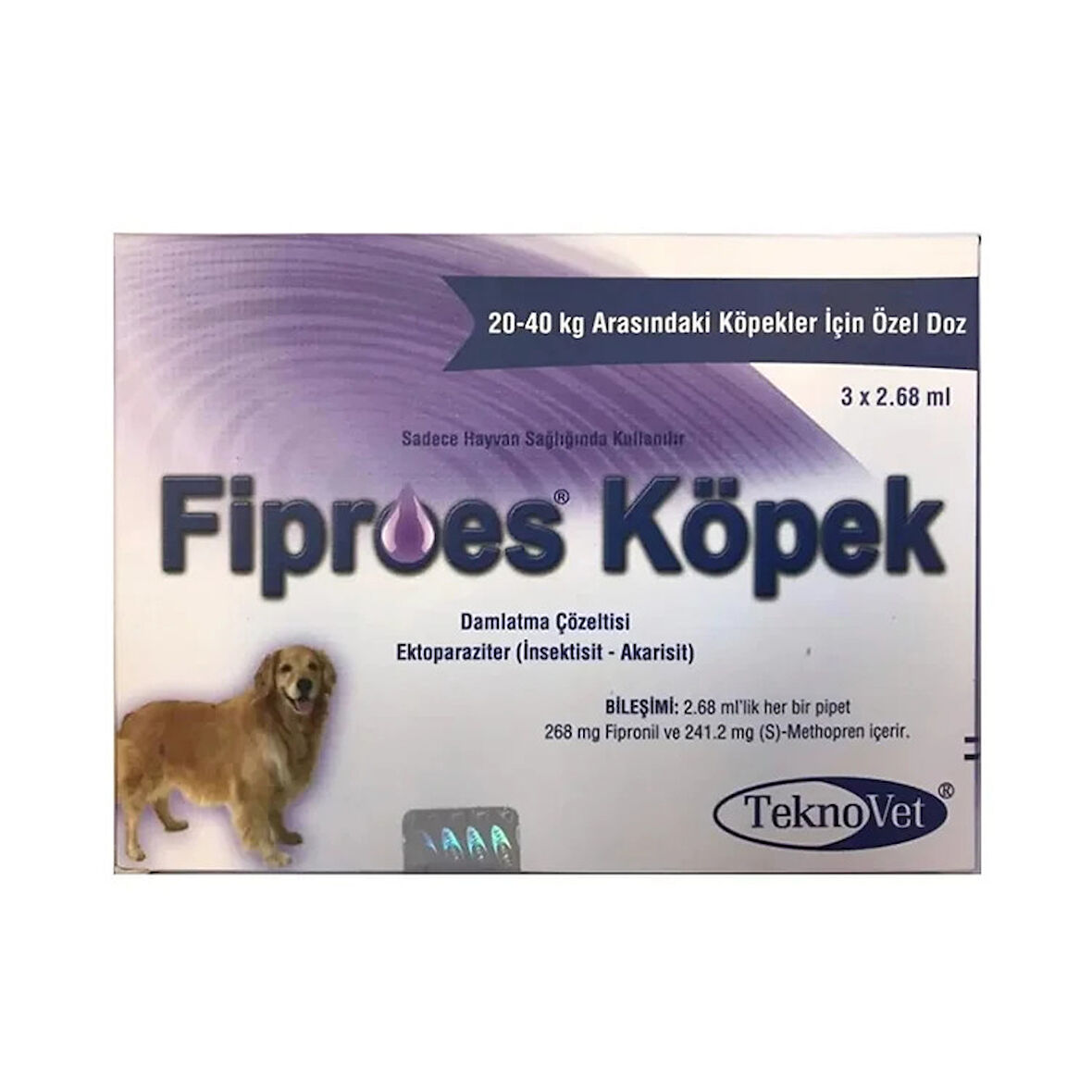 Fiproes Kopek 20-40 Kg 2.68 ML 3 pipet SKT:2026