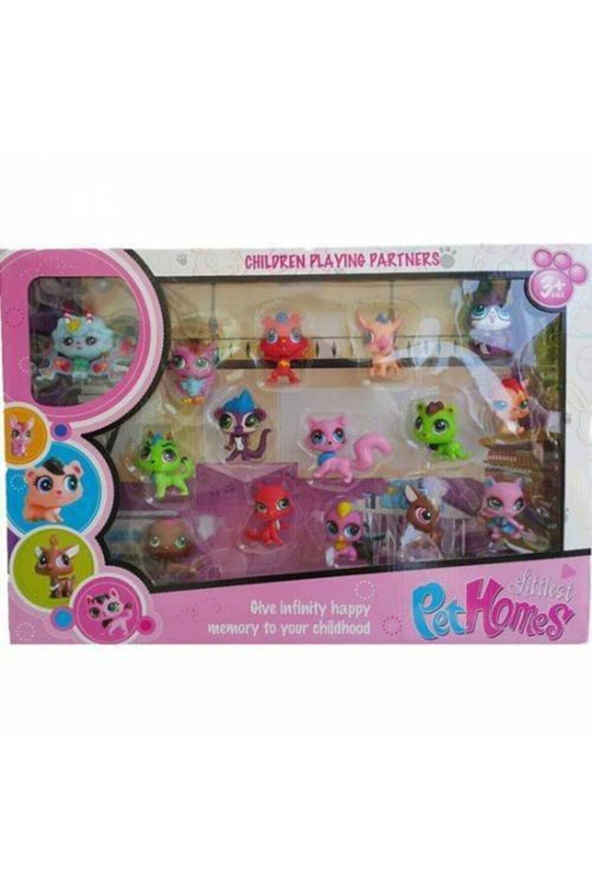 Pet Shop Miniş Evcil Hayvan Minişler 15 Adet Birden Kutulu Set