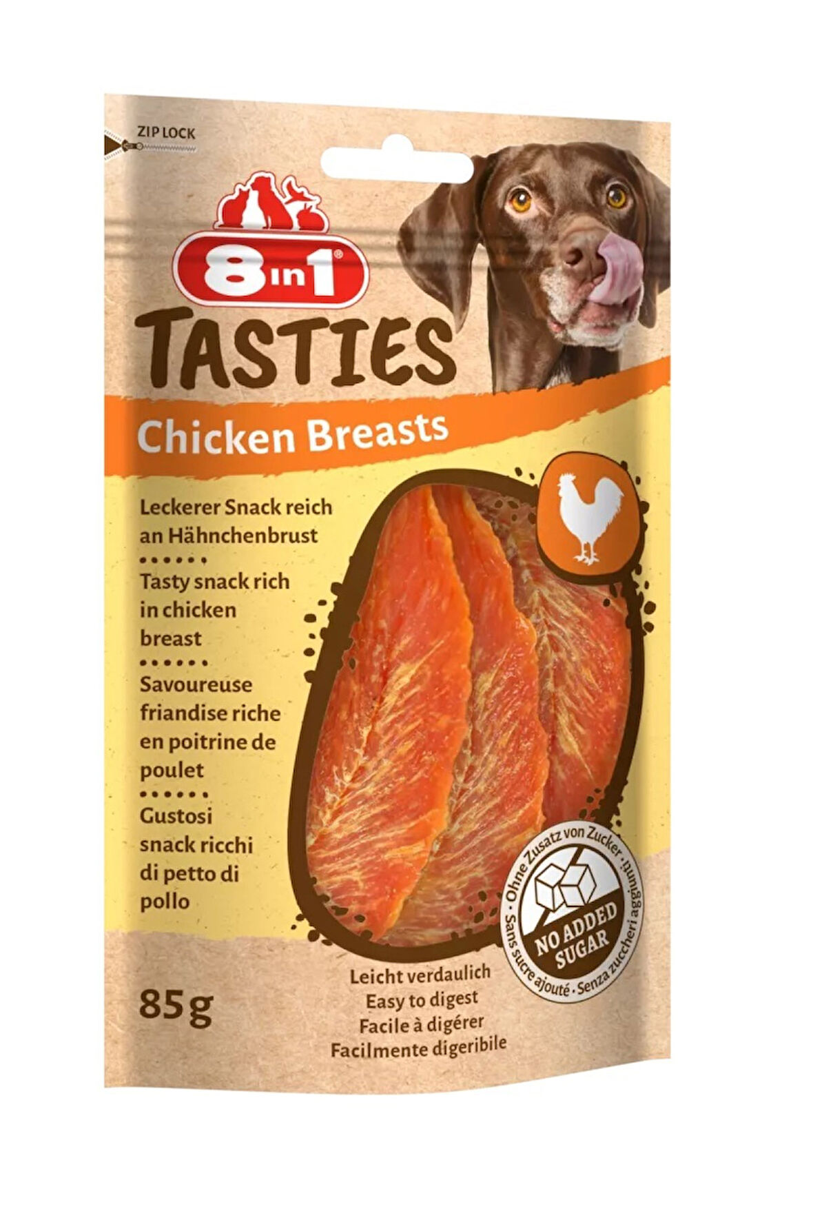 8in1 Tasties Chicken Breasts  Tavuk Göğüslü Köpek Ödülü 85 Gr.