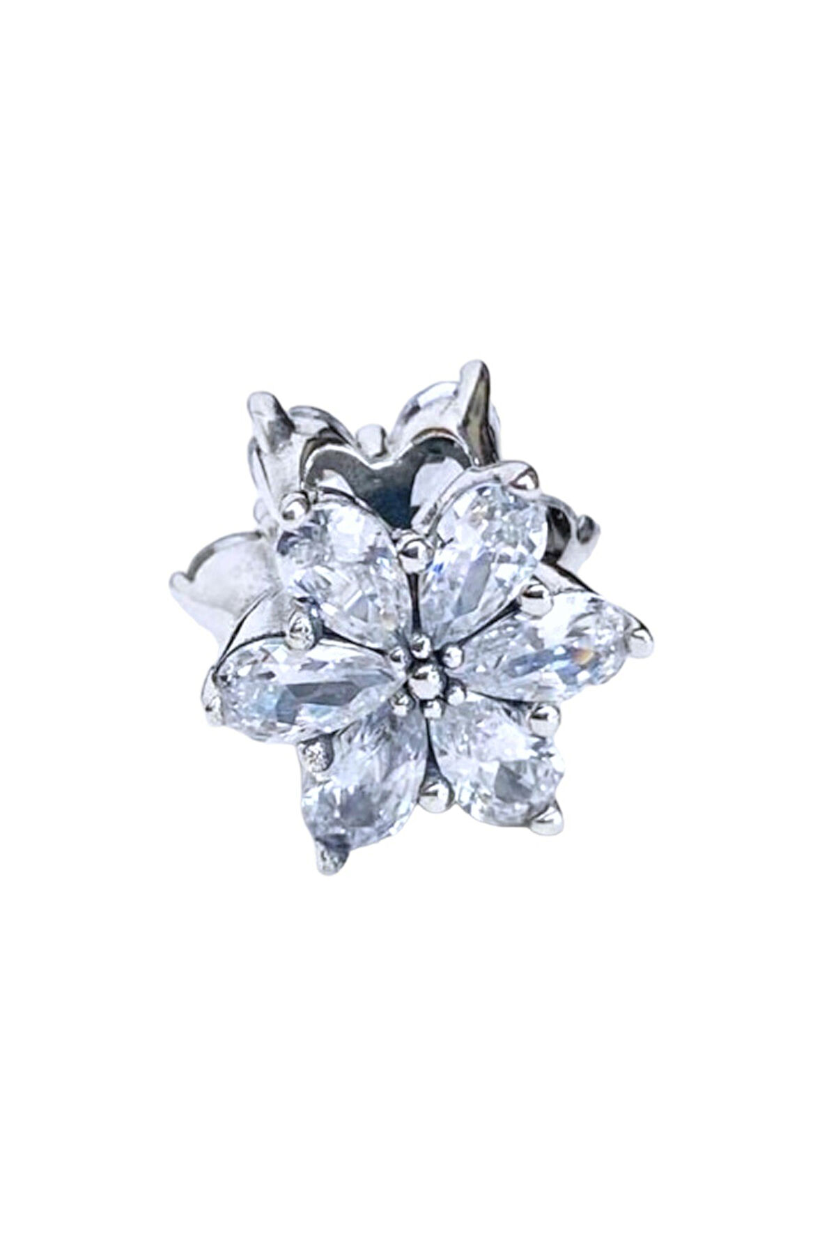 Kristal Herbaryum Papatya Charm | 925 Ayar Gümüş