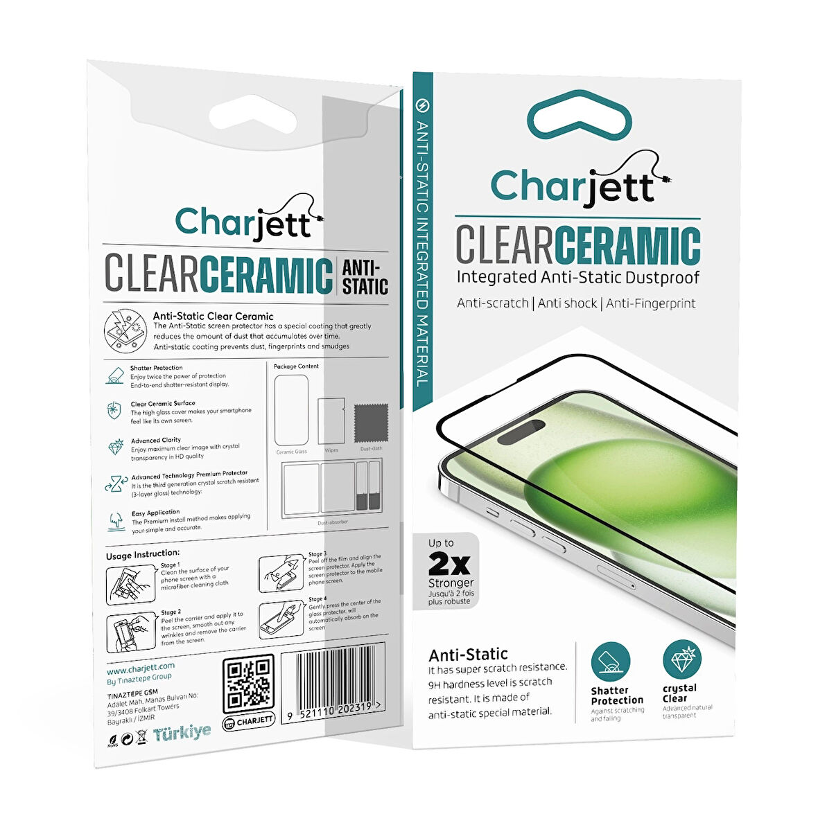 Charjett iPhone 12 Pro Nano Seramik Ekran Koruyucu