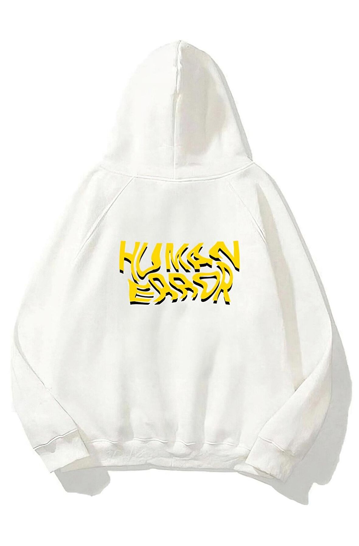 Unisex Sweatshırt Oversize Humman Error Baskı