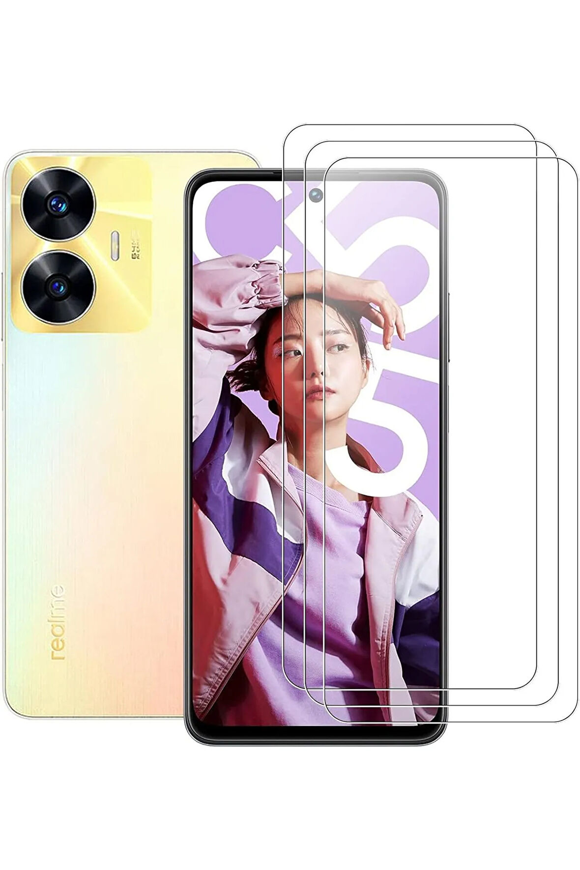 Realme C55 Ekran Koruyucu Nano Cam , Kasa Dostu İnce ve Dayanıklı