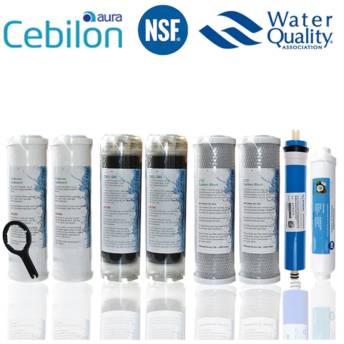 Sulook İhlas Aura Cebilon Su Arıtma Cihazı Uyumlu Yıllık Filtre Seti 406978197