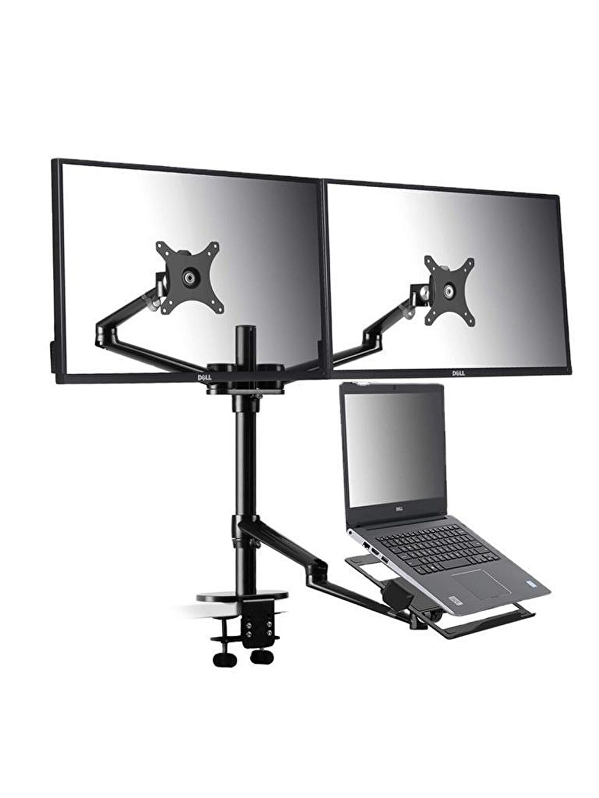 NPO STD7093 10"-27" Notebook Stand ve Vesa Monitör Tutucu Çift Kol