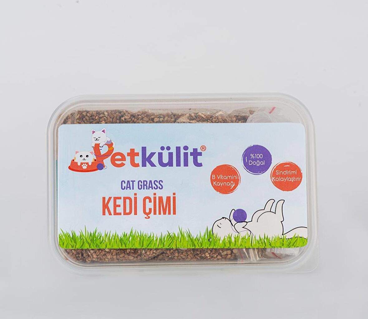 Petkülit 2'li Kedi Çimi - Seffat Kutu