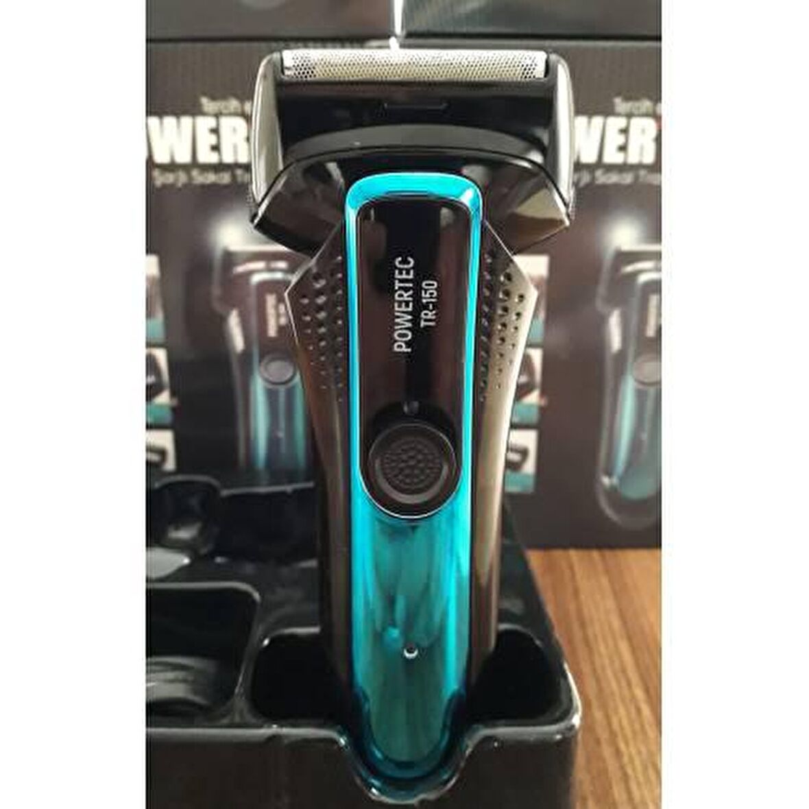Powertec TR-150 2 Başlıklı Şarjlı Kuru Sakal Kesme Makinesi 