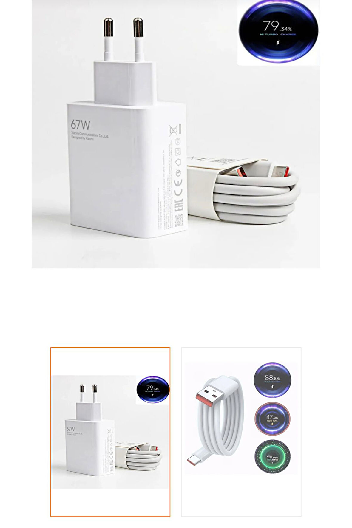 67w Redmi Note Poco Oppo Realme Vivo Tecno Şarj Aleti Type C 67w Ultra Hızlı