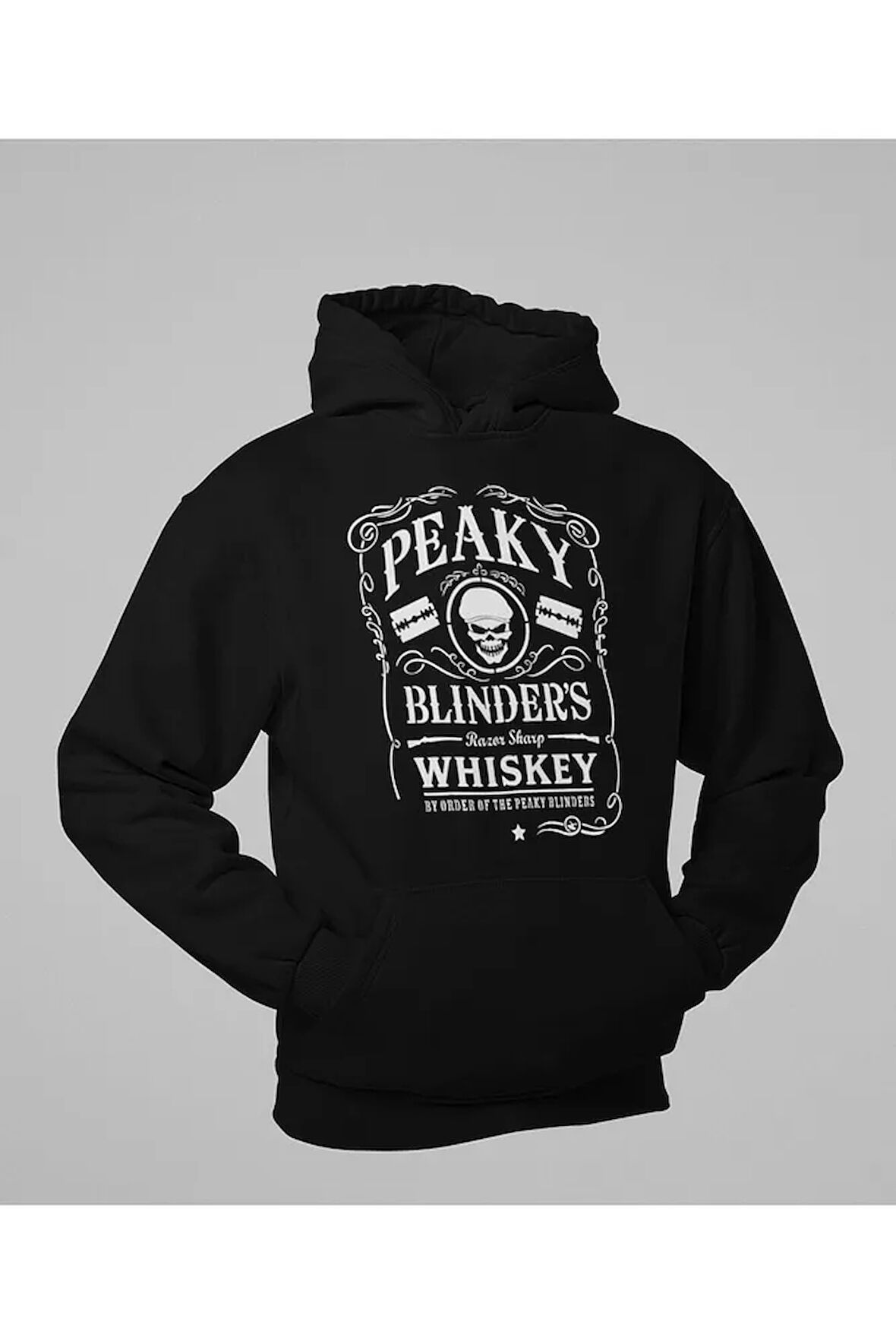 Peaky Blinders Whiiskey Yazılı Unisex Oversize Hoodie