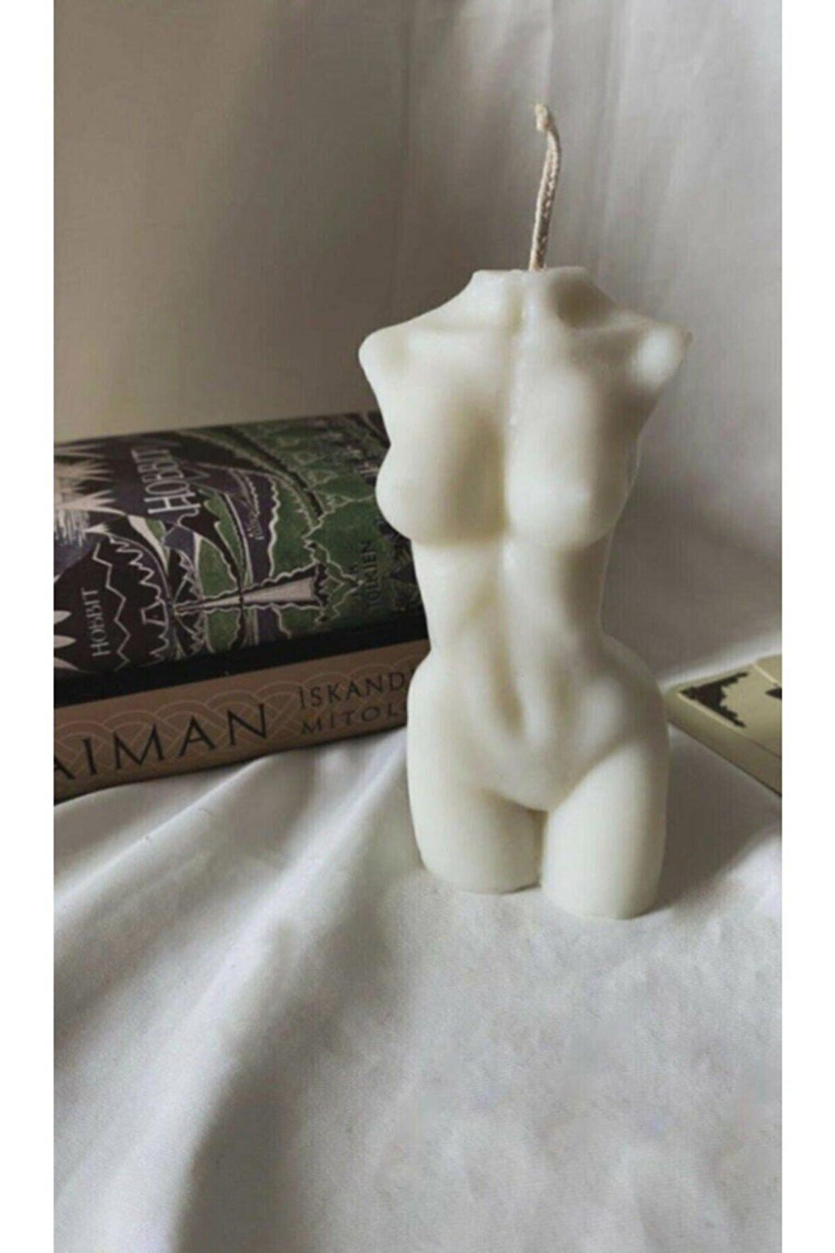 Büyük Boy Dekoratif Kokulu 13 Cm X 5 Cm Kadın Büst Mum