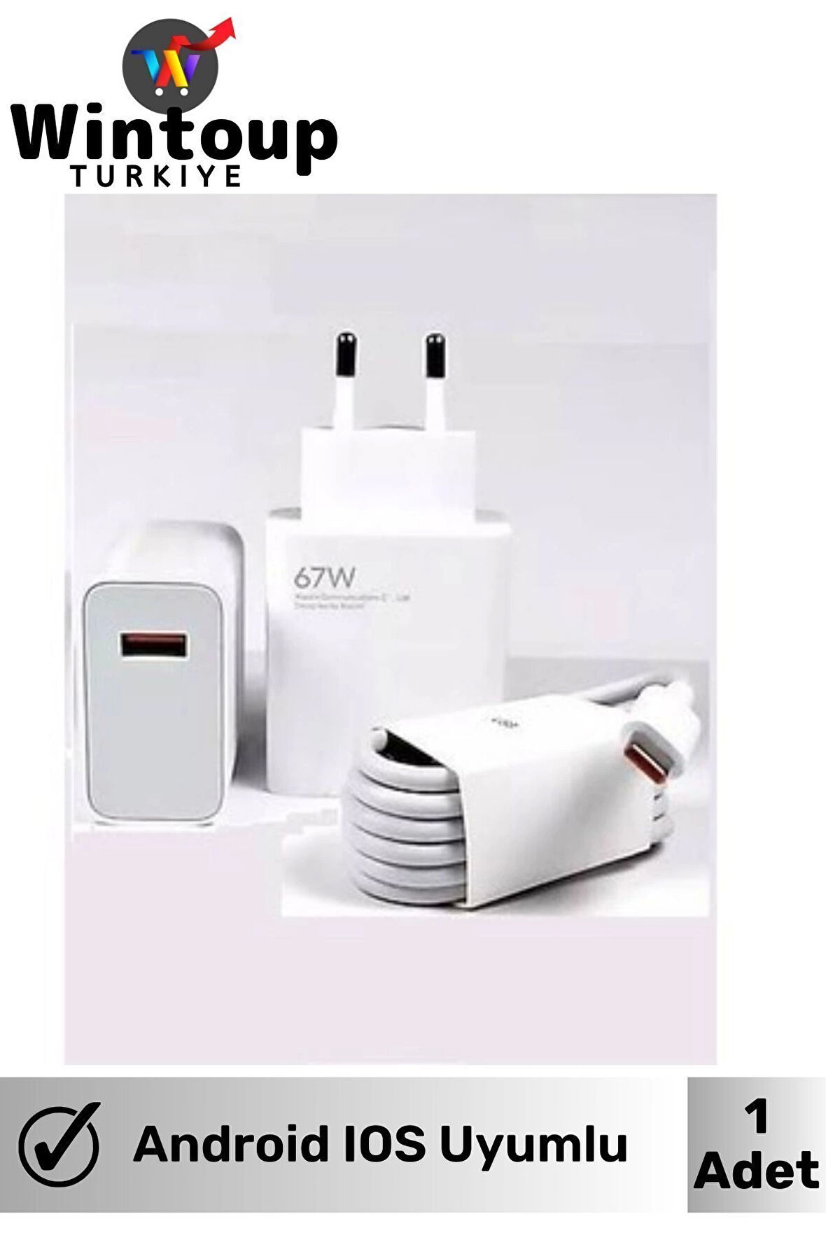 Huawei Serisi Tüm Modellerle Uyumlu Akım Korumalı Type C 67 Watt Hızlı Şarj Ale