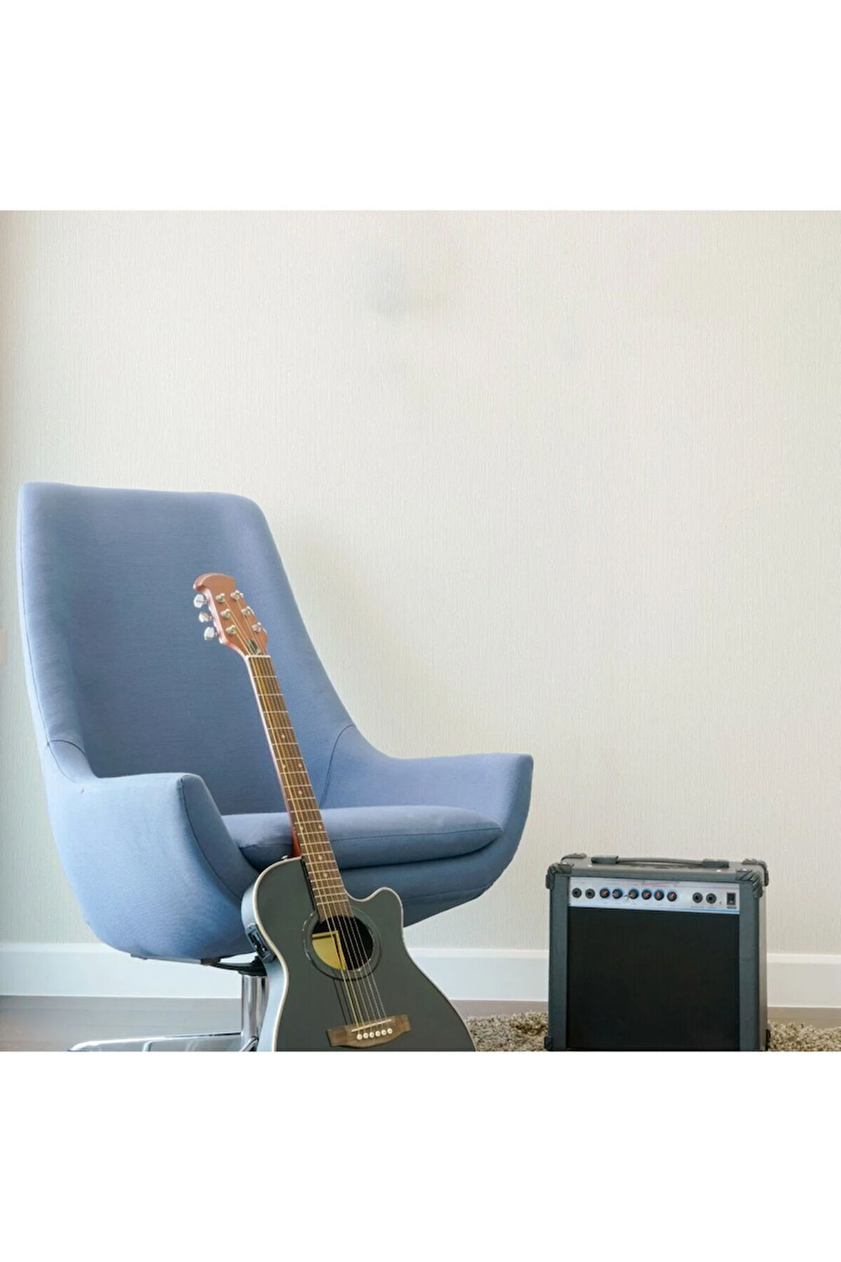 Textured Plain Wallpaper Duvar Kağıdı, Beyaz - Ephes 6801-1, 10,60 M²