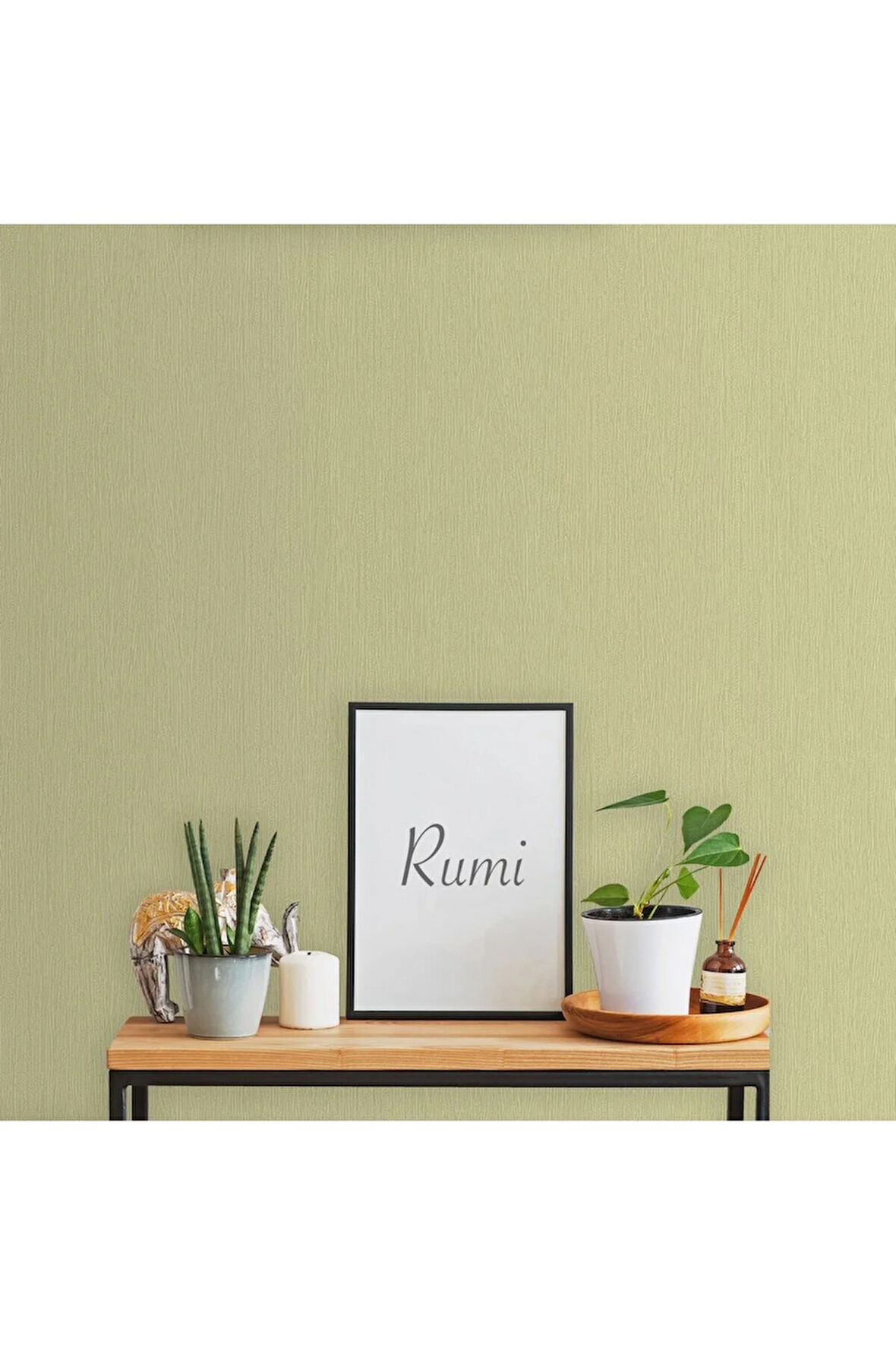 Textured Plain Duvar Kağıdı (Ephes 6801-5, Altın, Açık, Sarı, 1.06x10 m - 10.6 m²)