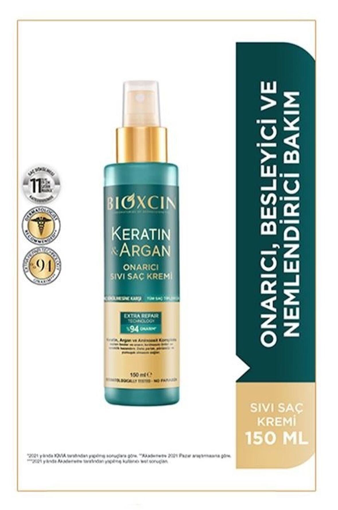 Bioxcin Keratin Argan 150ml Sıvı Saç Kremi 8680512631620