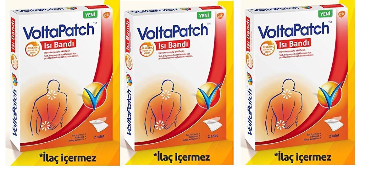 VOLTAPATCH ISI BANDI 2'Lİ x 3 KUTU (Toplam 6 ADET)