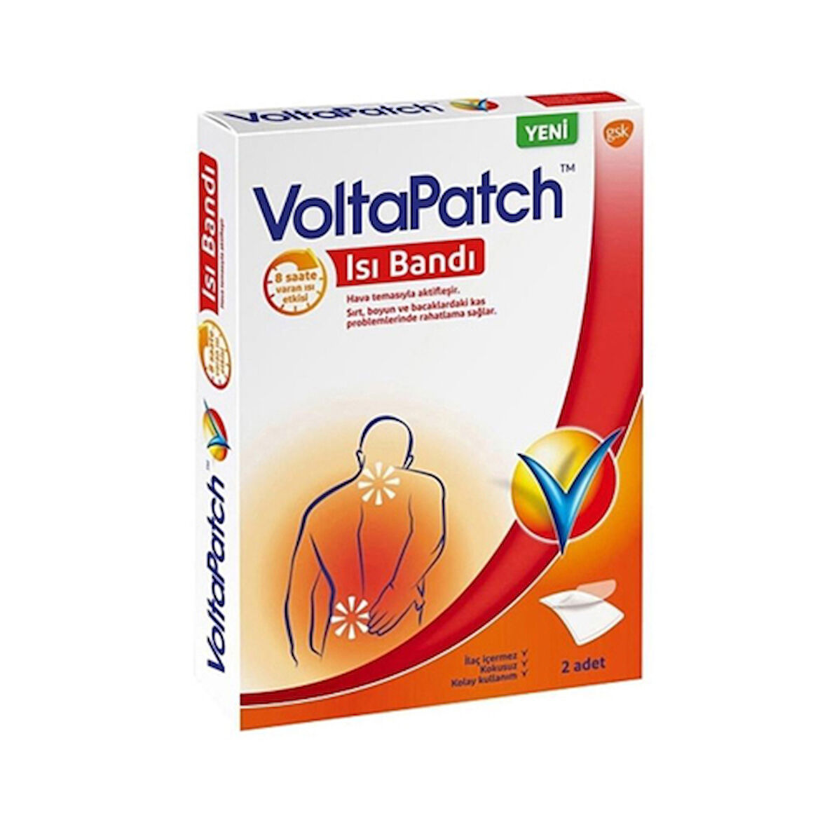 VoltaPatch Isı Bandı 1 Kutu (2 Adet)-SKT: 12/2025