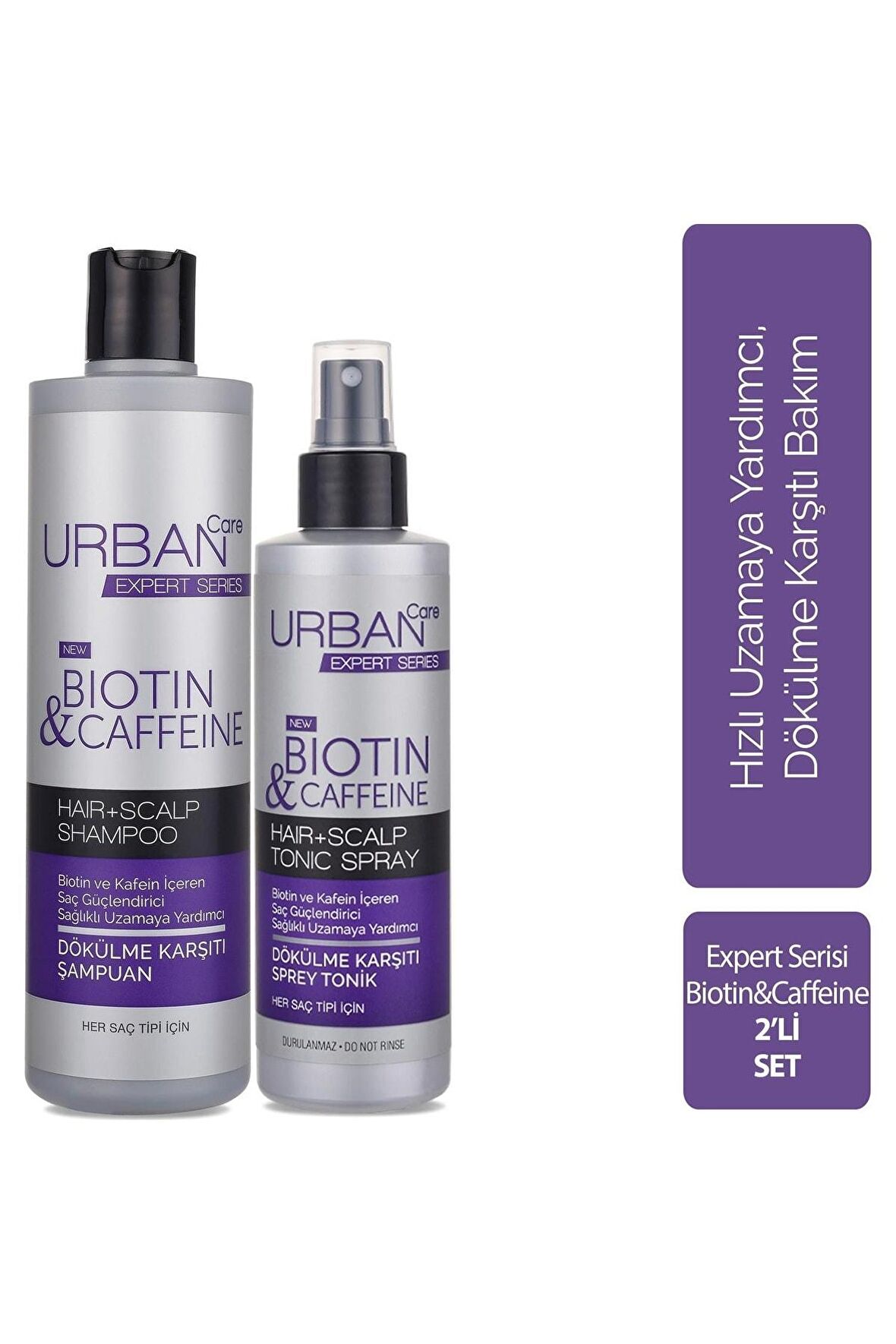 Biotin & Caffeine Dökülme Karşıtı Şampuan + Tonik Set