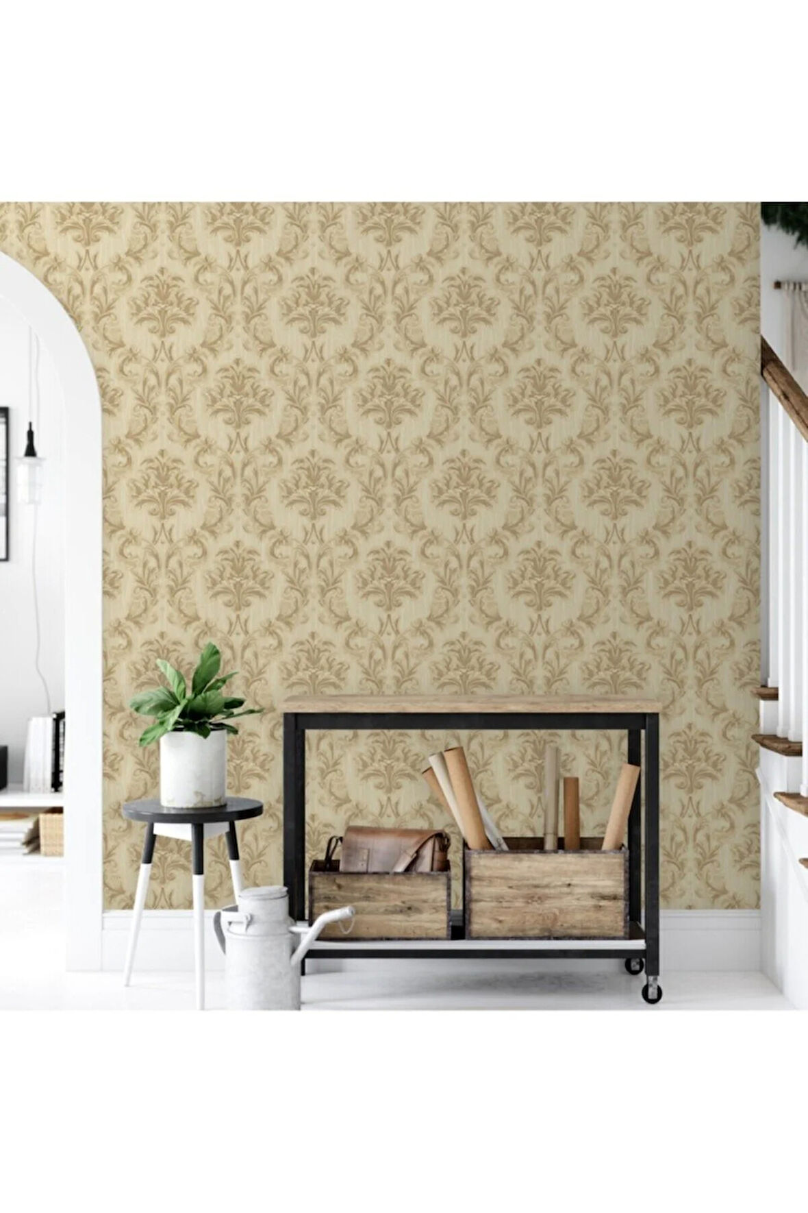Damask Rich Ornament Duvar Kağıdı (Ephes 6808-2, 1.06x10 m - 10.6 m²)