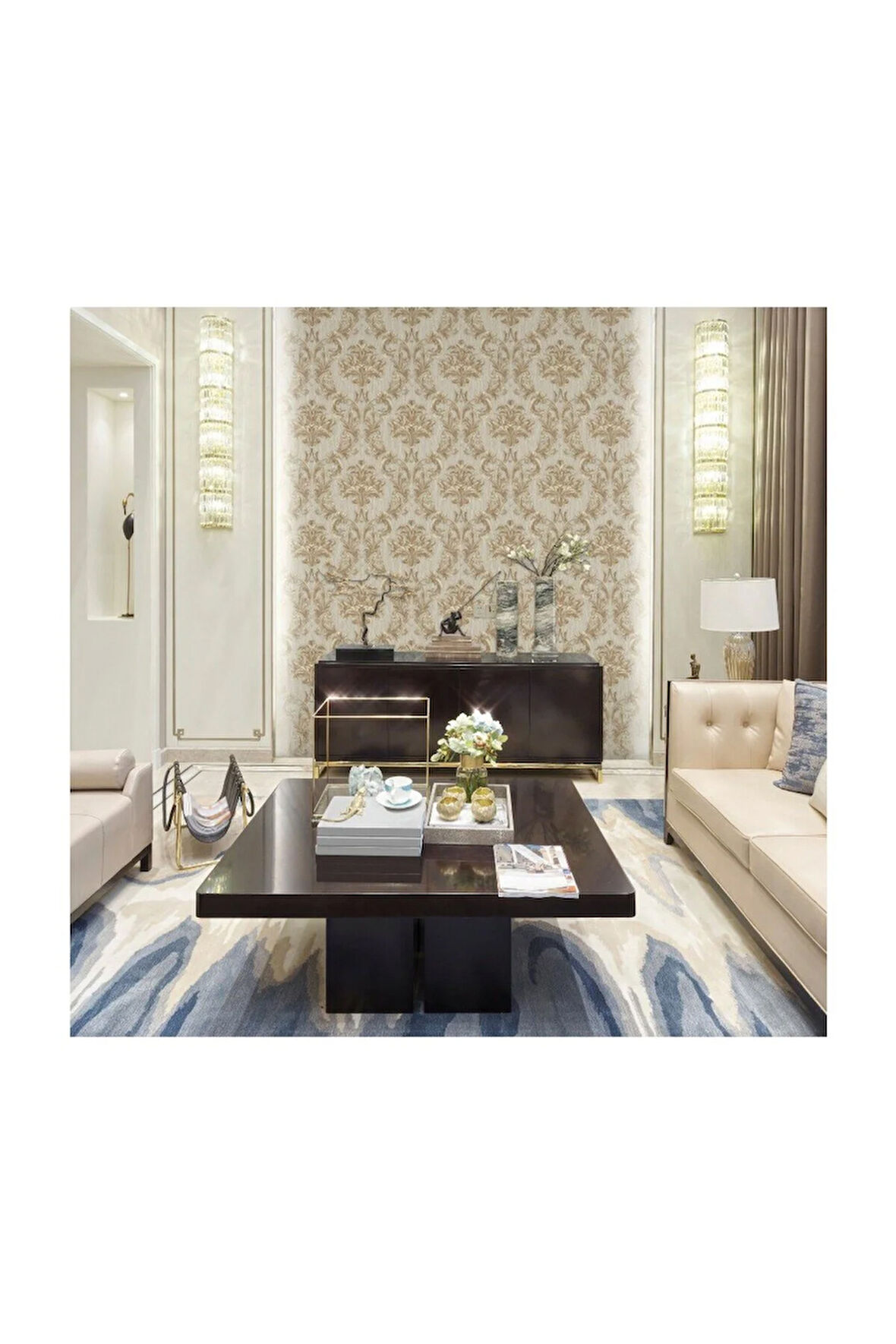 Damask Rich Ornament Wallpaper Duvar Kağıdı, Ephes 6808-3, 10,60 M²