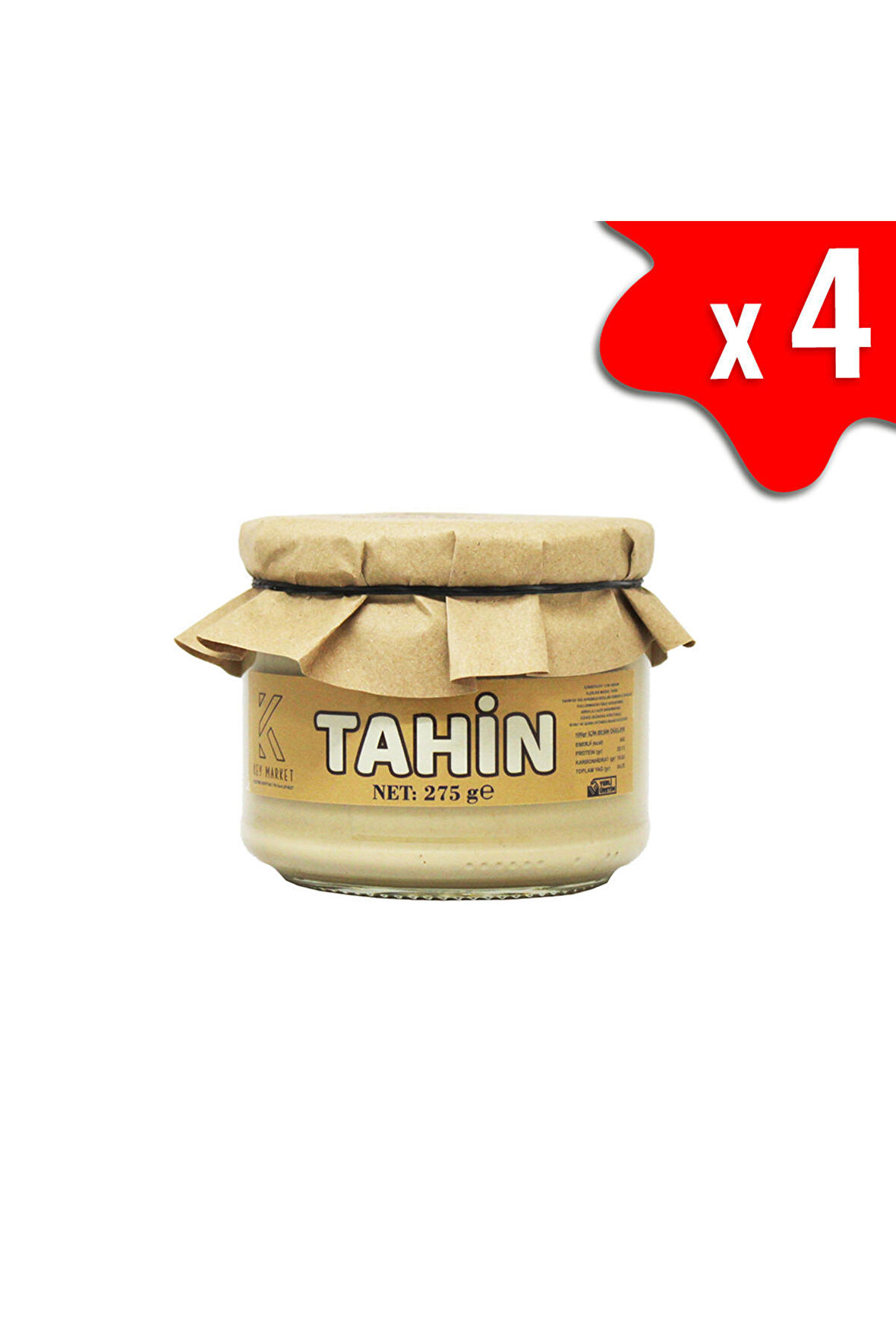 LAÇOKO 1100 Gram Şekersiz, Katkısız, Vegan, Doğal Tahin