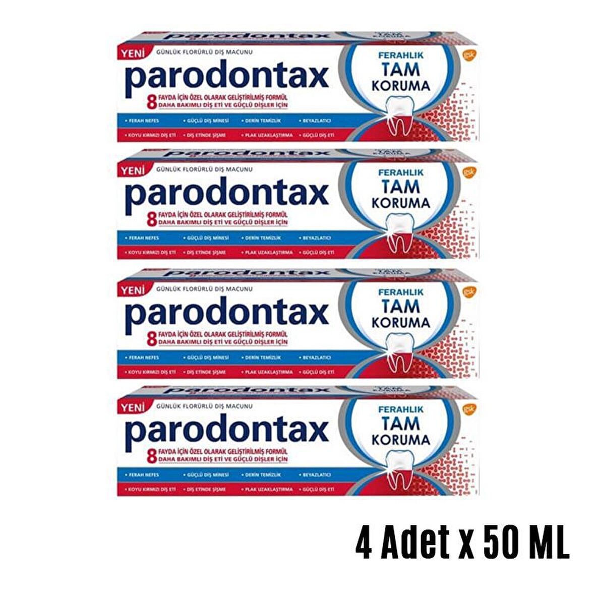 Parodontax Tam Koruma Diş Macunu 4x50 ml 