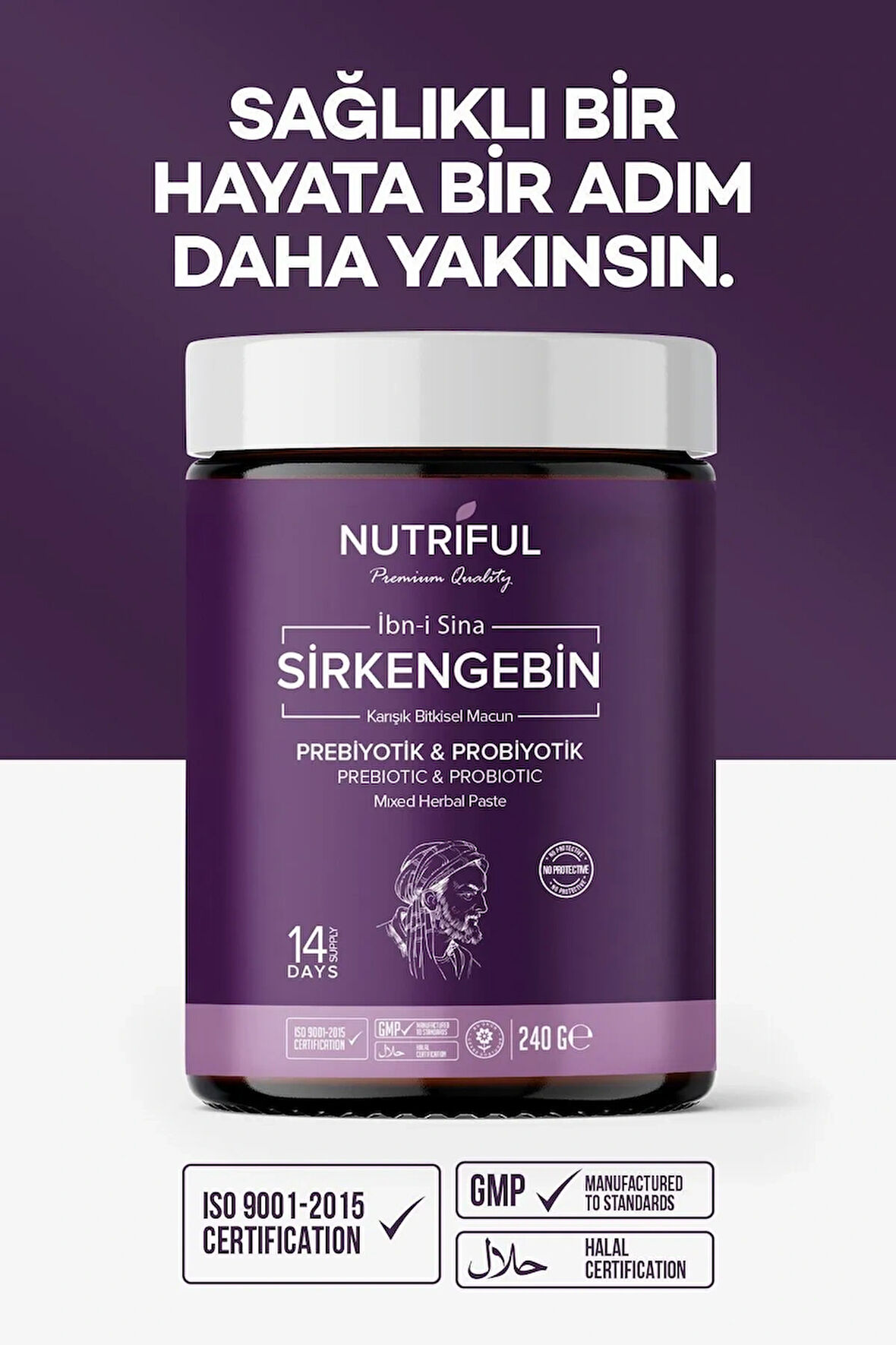 Nutriful Ibn-i Sina Sirkengebin Prebiyotik Macunu