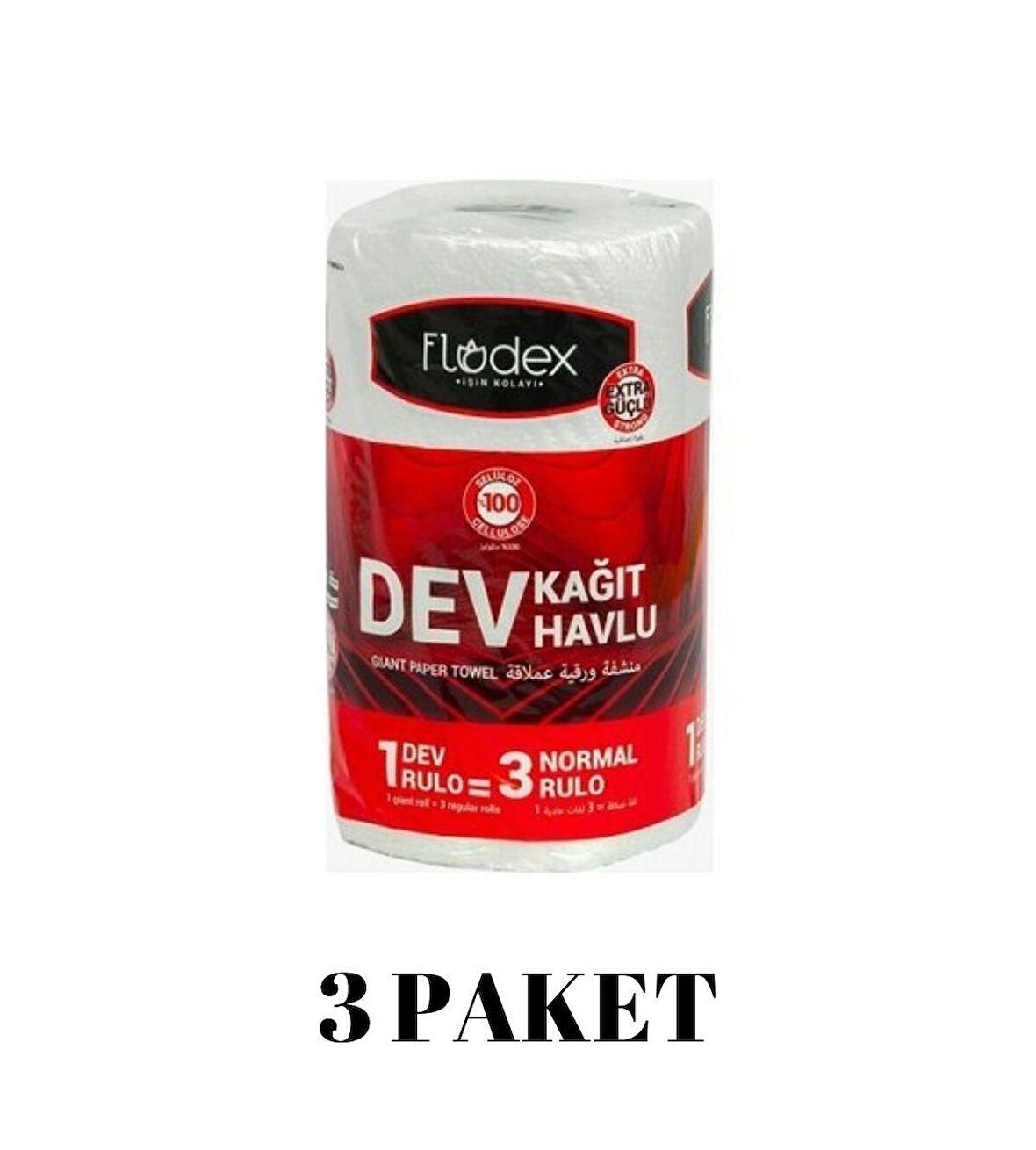 FLODEX - MEGA DEV KAĞIT HAVLU - 3 PAKET