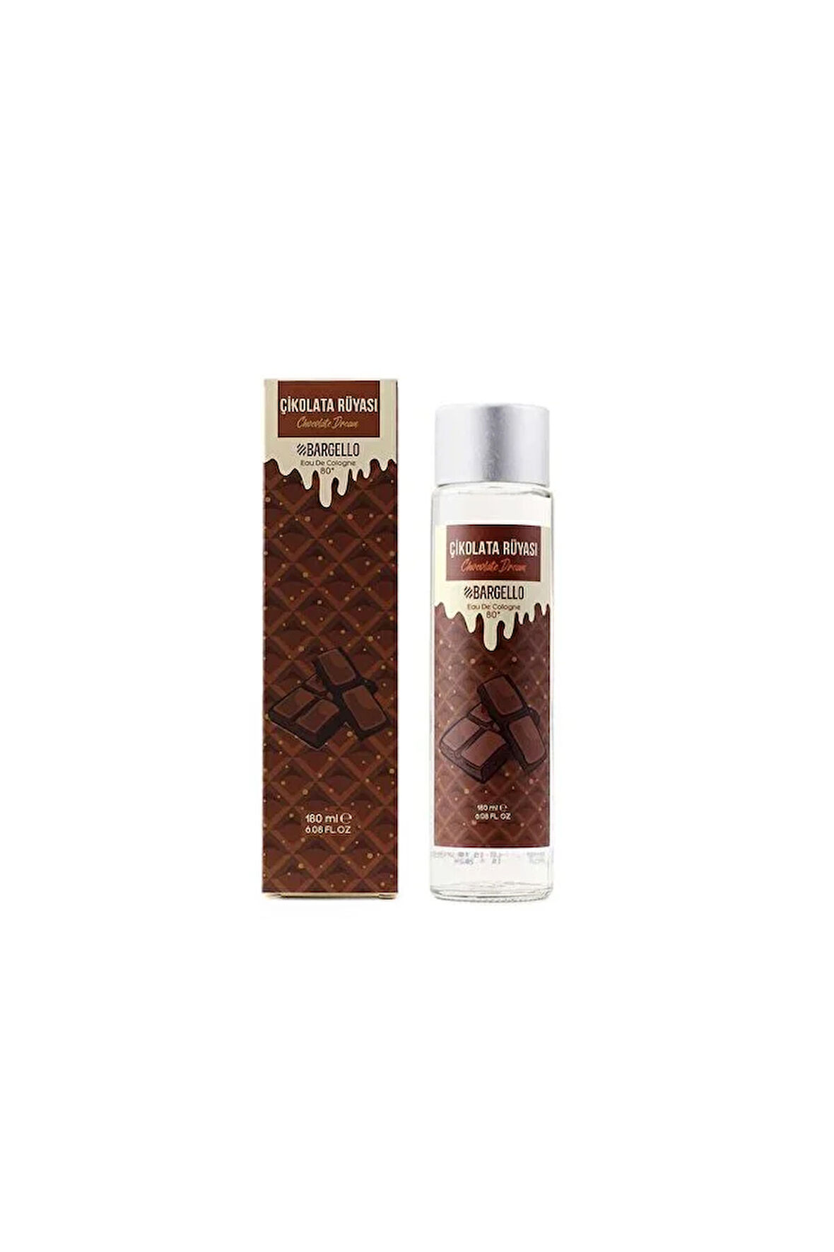Çikolata Rüyası 180 ml Cam Şişe Dökme Kolonya - Mnms180kçi