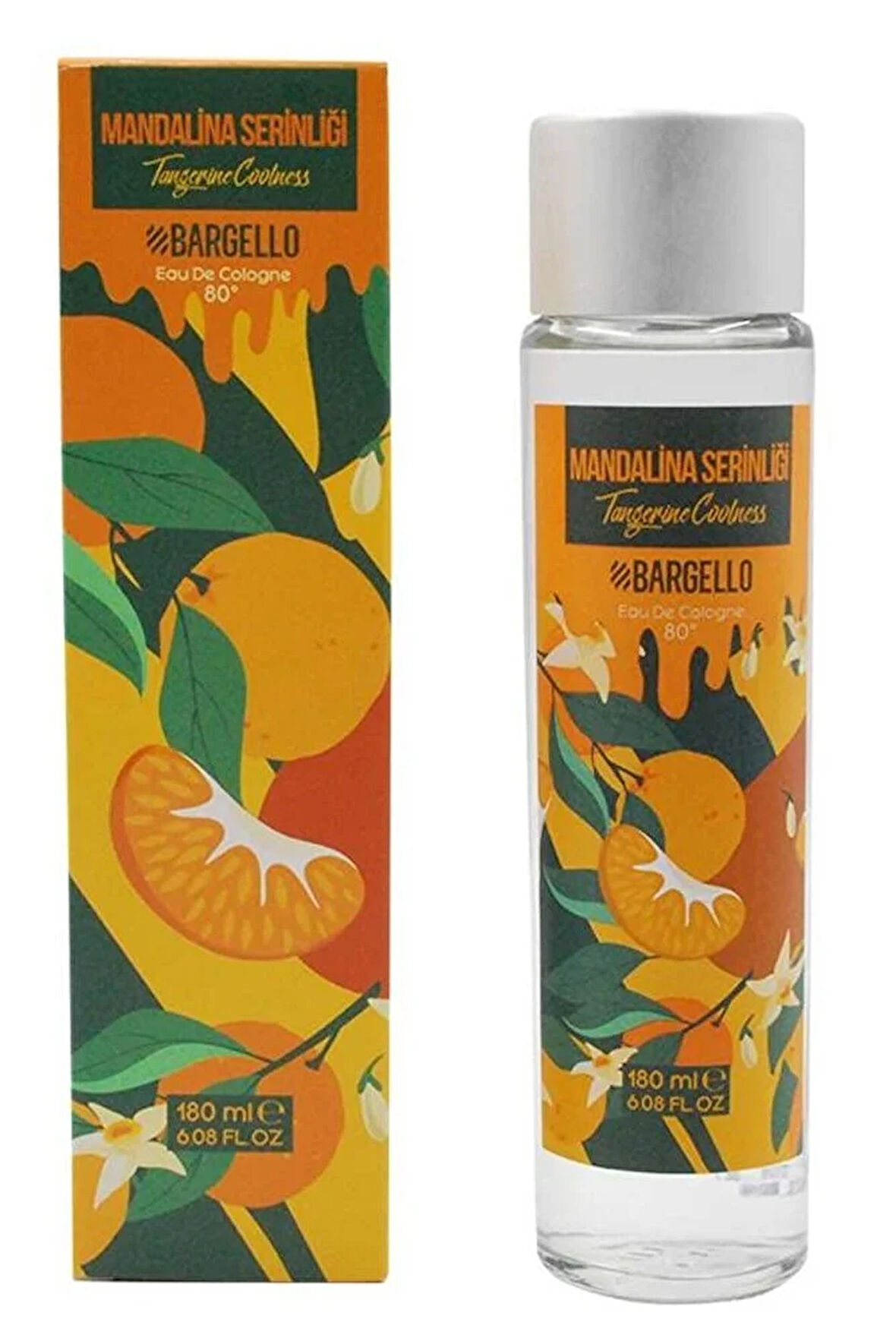 Mandalina Serinliği 180 ml Cam Şişe Dökme Kolonya Edc - Mnms180kma