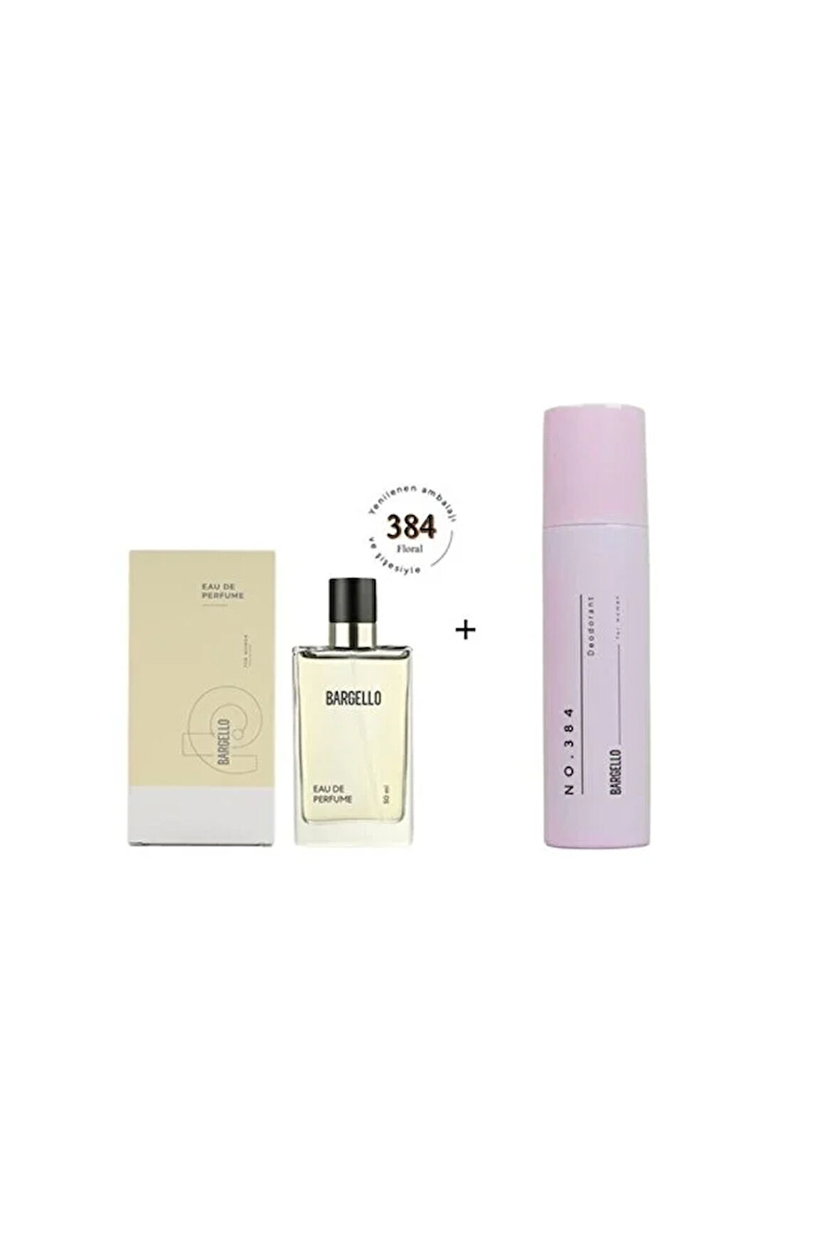 384 Kadın Parfüm Edp 50 ml Floral No384 Kadın Deodorant 150 ml - Mnms200384