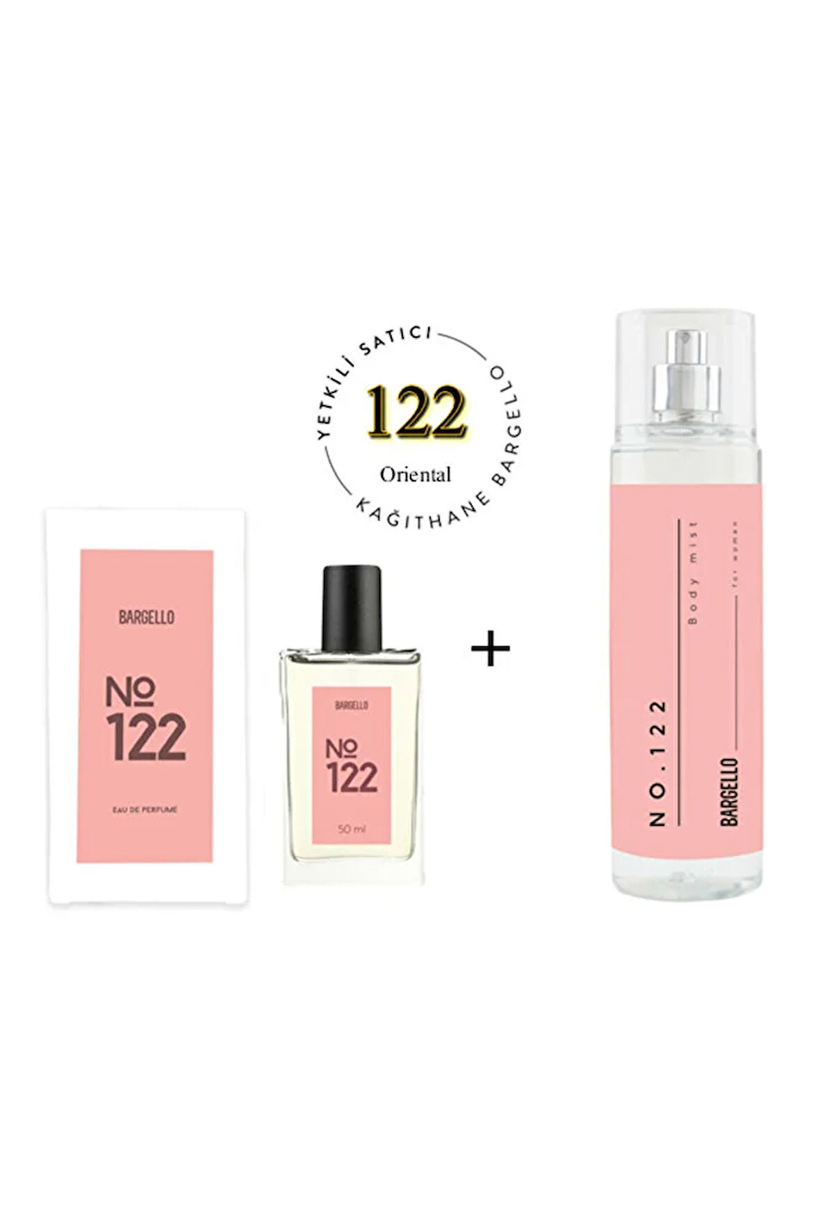 122 Kadın Parfüm Edp 50 ml No:122 Kadın Edt Body Mist 210 ml - Mnmsbmeori122bmno122