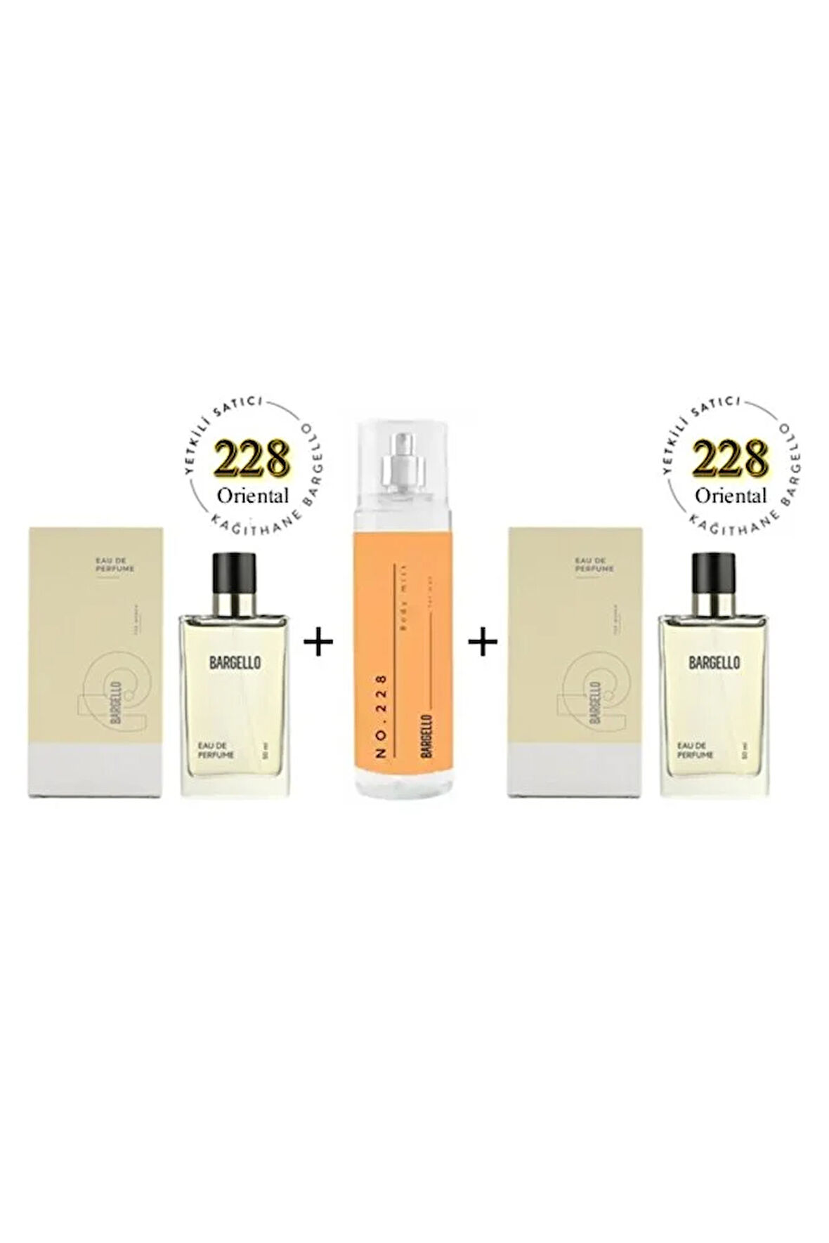 228 + 228 Kadın Parfüm edp 50 ml Oriental + No:228 Body Mist Kadın 210 ml Oriental Edt -mnms228bmset