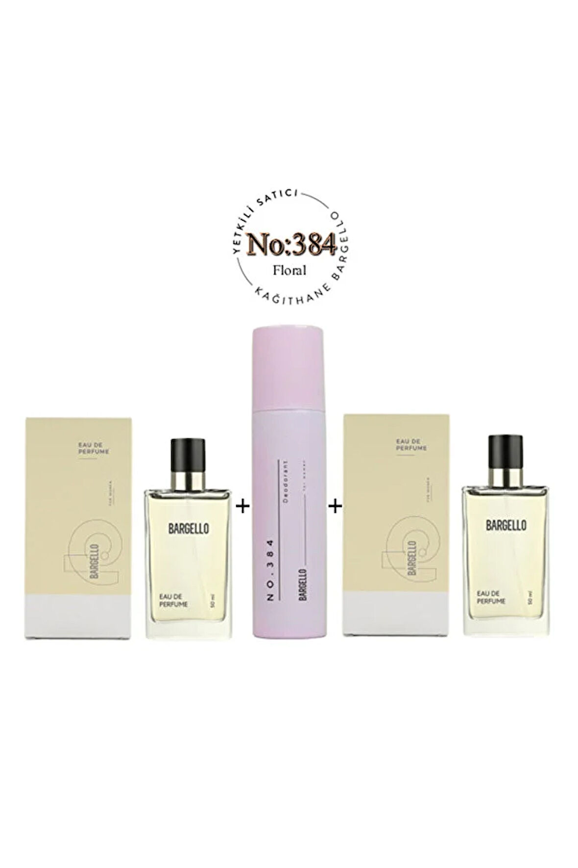 384 384 Kadın Parfüm 50 ml Edp No:384 Kadın Deodorant 150 ml Floral - Mnms384deo2