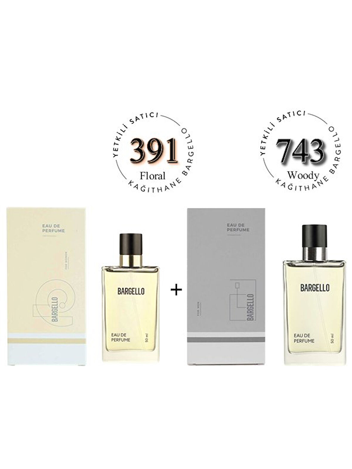 391 + 743 Kadın / Erkek Parfüm Edp Floral / Woody - Mnms391743