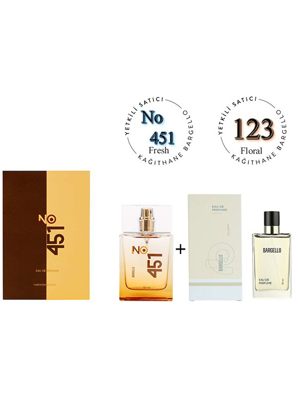 No:451 + 123 Unisex / Kadın Parfüm Edp  Fresh / Floral - Mnms451123