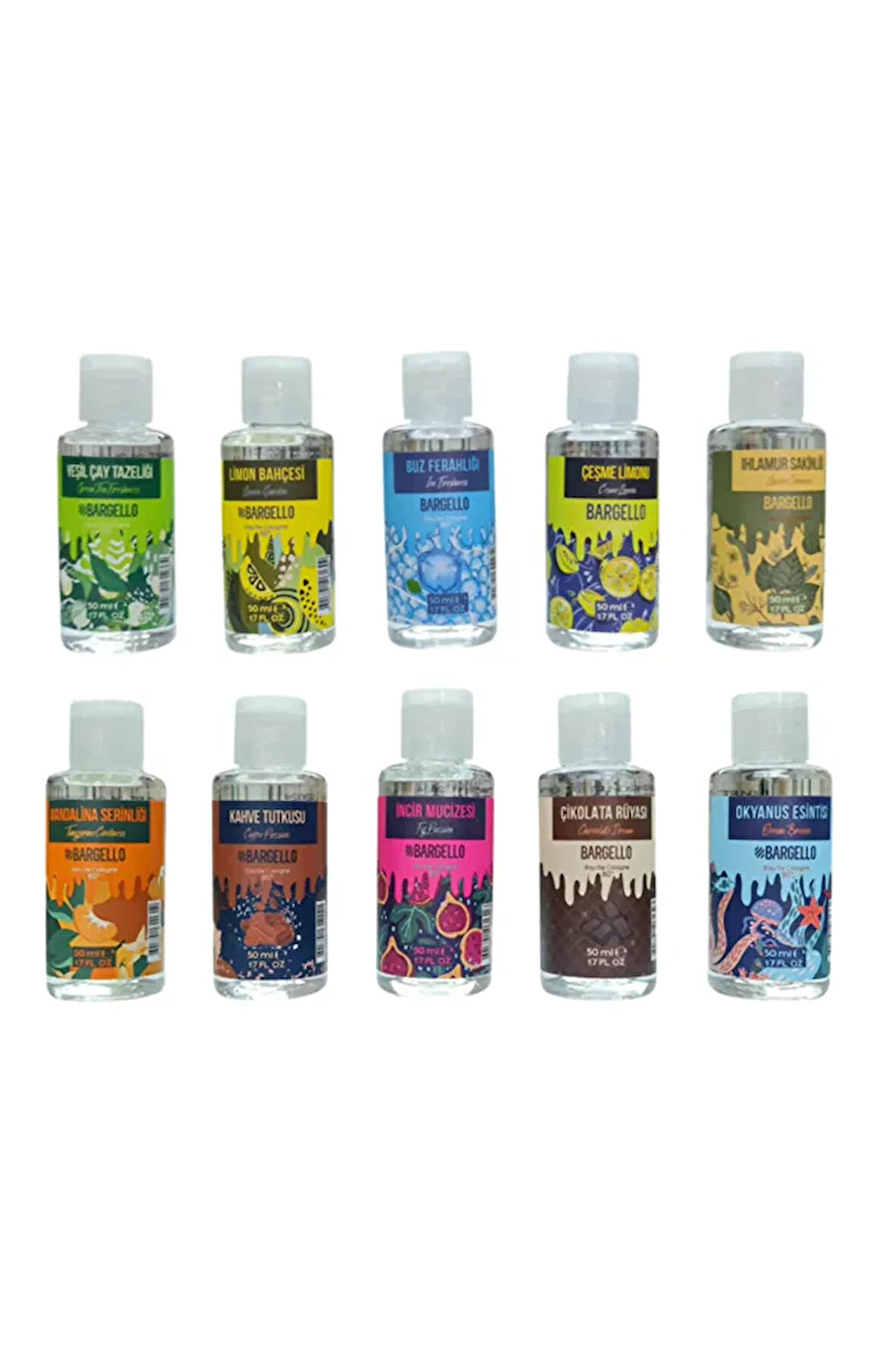 Kolonya 50 ml Set Plastik Dökme Kolonya Edc - Mnms50edcset