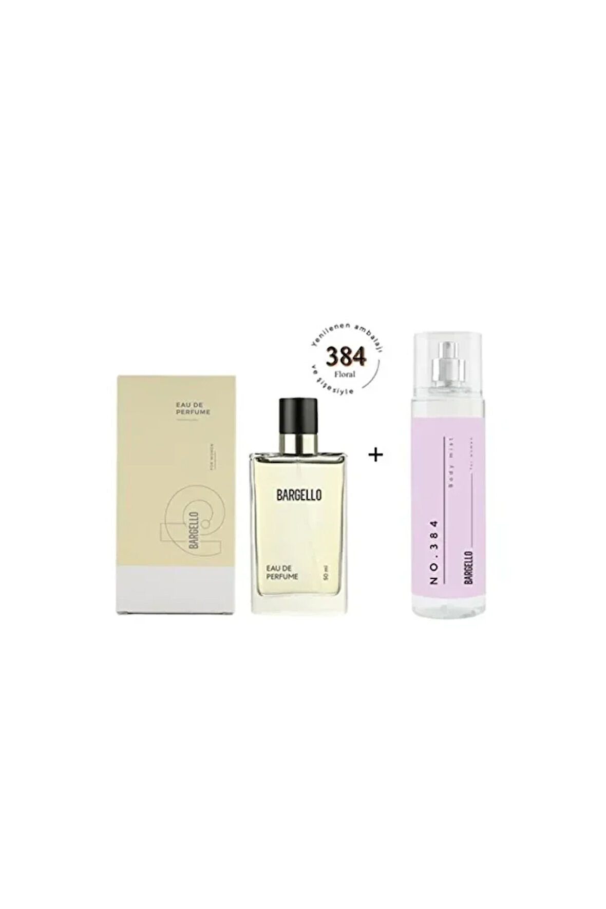 384 Kadın Parfüm Edp 50 ml Floral / Body Mist No:384 Kadın Edt 210 ml Floral - Mnms50384bm384