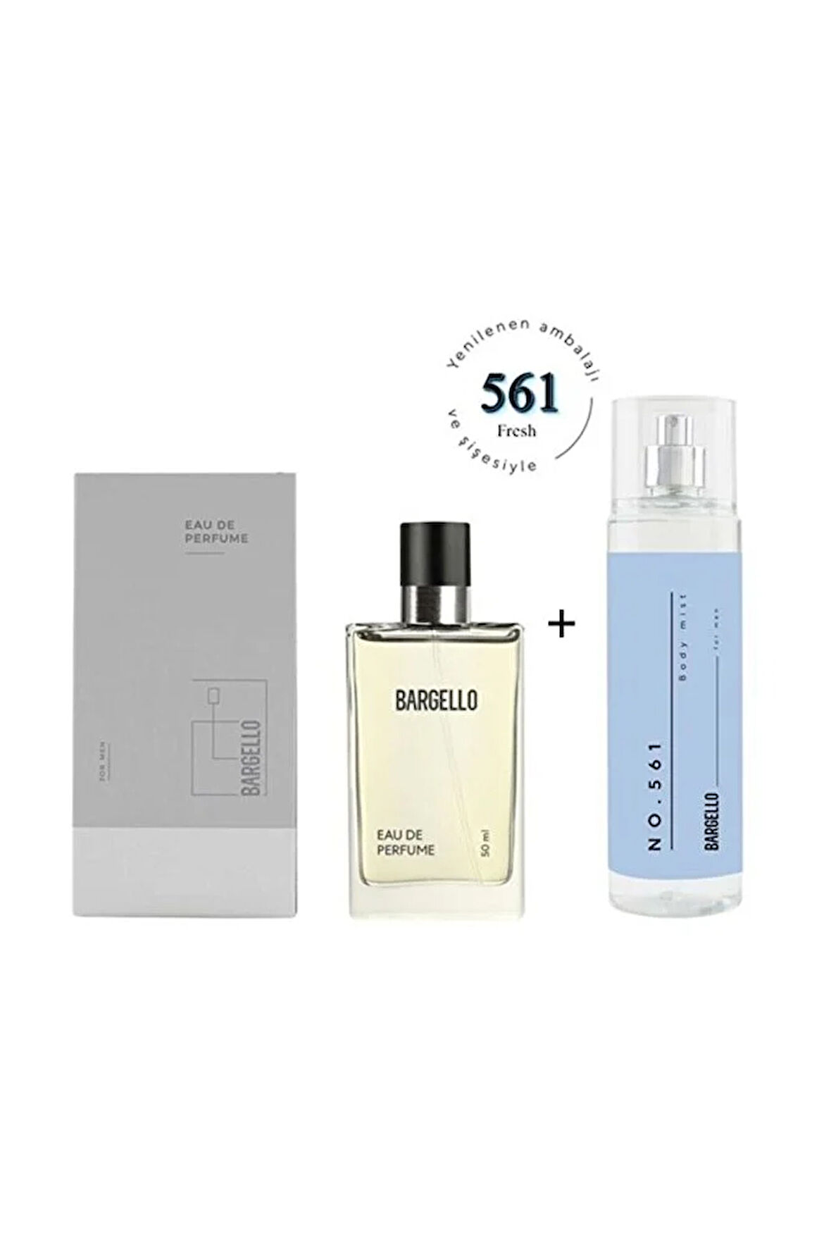 561 Erkek Parfüm Edp 50 ml Fresh / Body Mist No:561 Erkek Edt 210 ml Fresh - Mnms50561bm561
