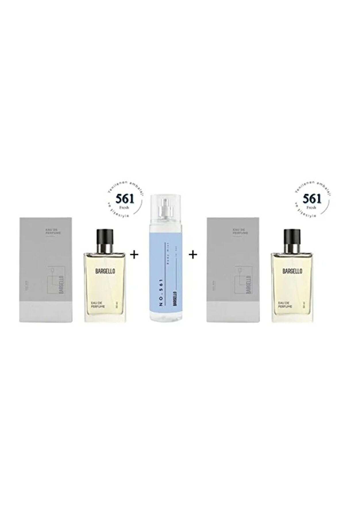 561 561 Erkek Parfüm Edp 100 ml Fresh Body Mist No:561 Erkek Edt 210 ml Fresh - Mnms50561bm561bm