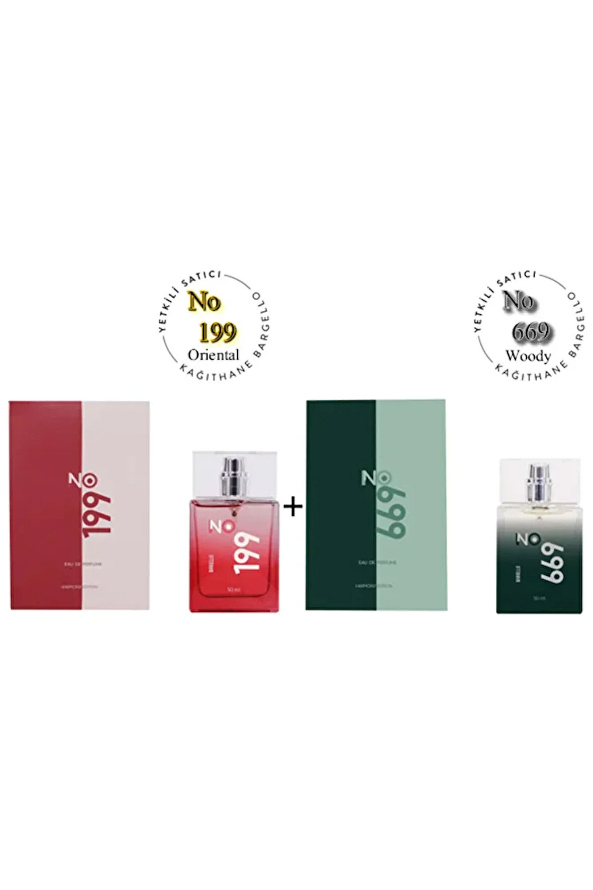 No: 199 + No:669 Erkek Parfüm Edp 50 ml Oriental / Woody - Mnms50no199669