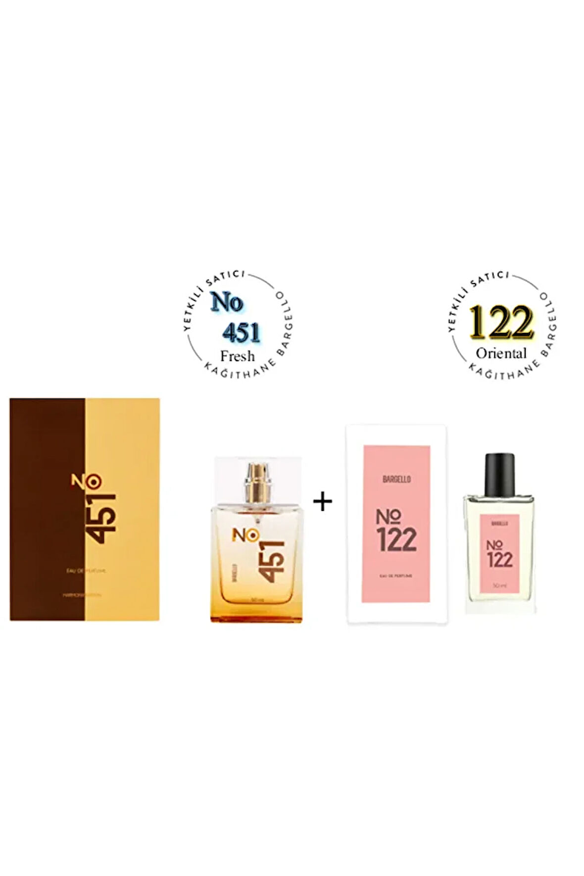 No:451 + 122 Unisex / Kadın Parfüm Edp 50 ml Fresh / Oriental - Mnms50no451122