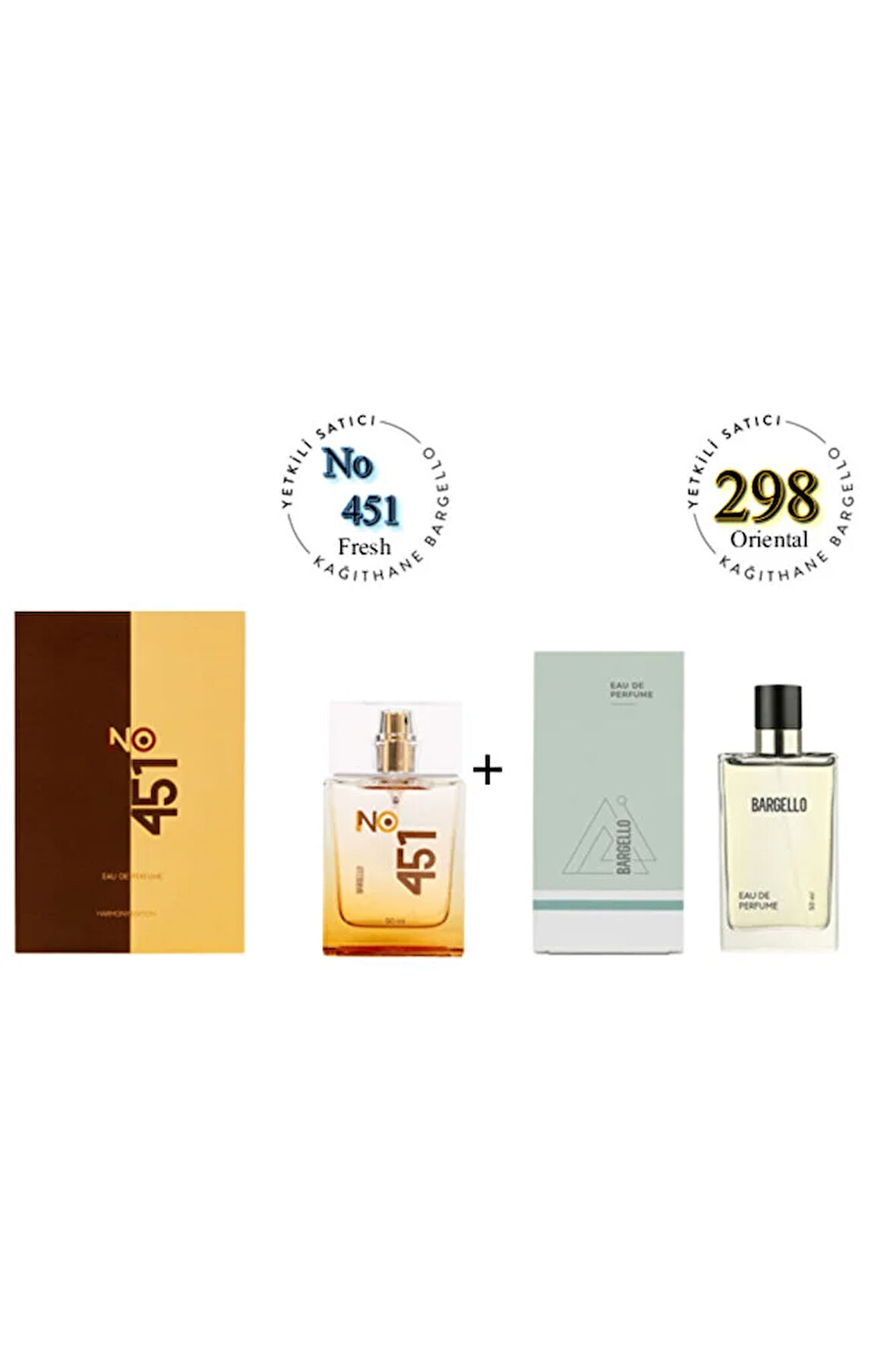 No:451 + 298 Unisex Parfüm Edp 50 ml Fresh / Oriental