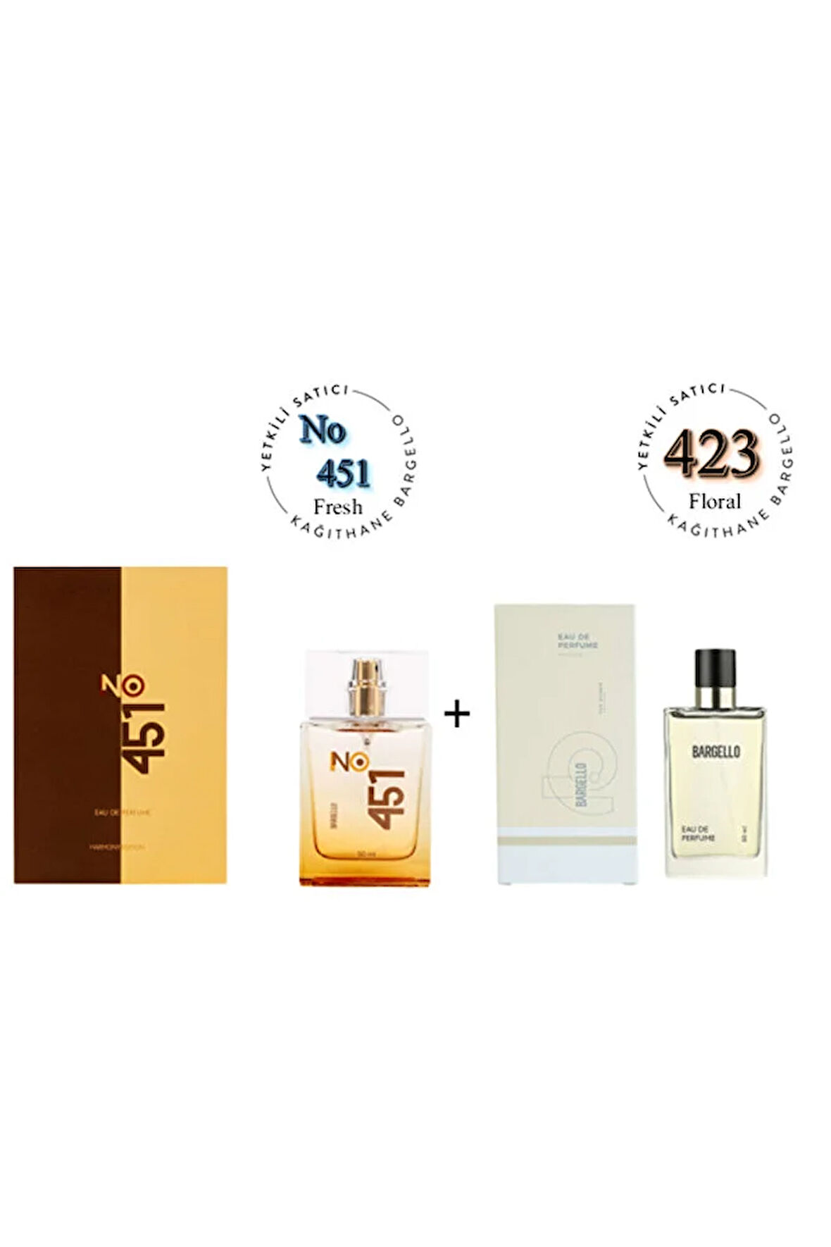 No:451 + 423 Unisex / Kadın Parfüm Edp 50 ml Fresh / Floral - Mnms50no451423