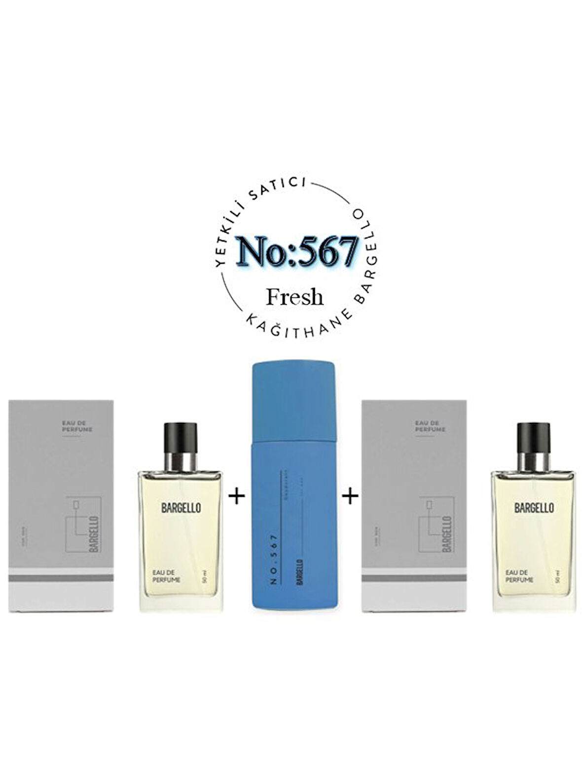 567 + 567 Erkek Parfüm Edp 50 ml + No: 567 Unisex Deodorant 150 ml  - Mnms567deo2